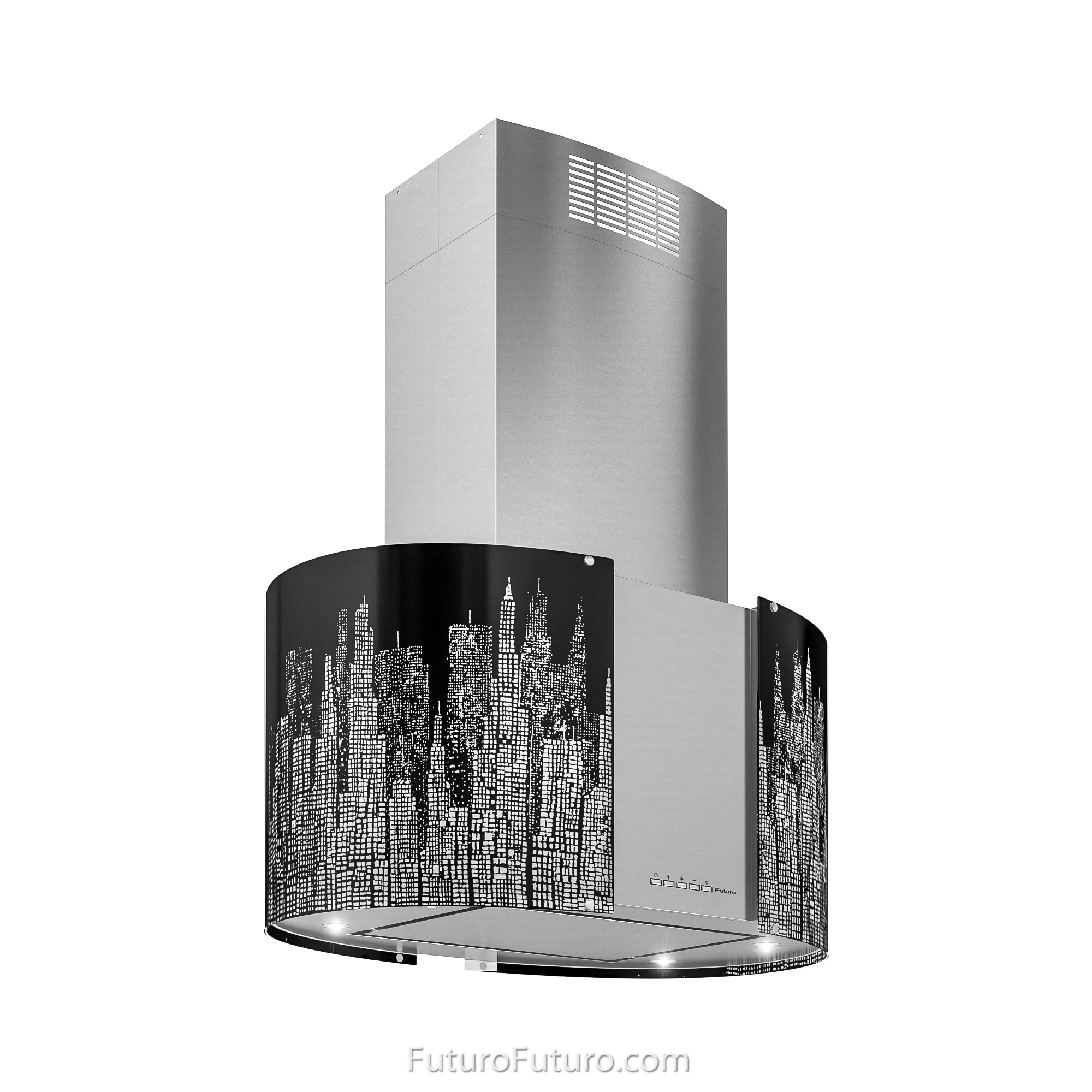 27″ Murano New York LED Island Range Hood IS27MURNEWYORKLED