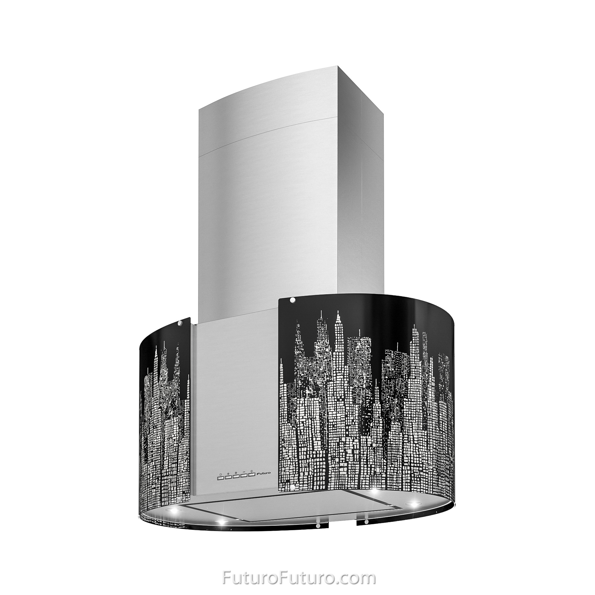 27″ Murano New York LED Island Range Hood IS27MURNEWYORKLED