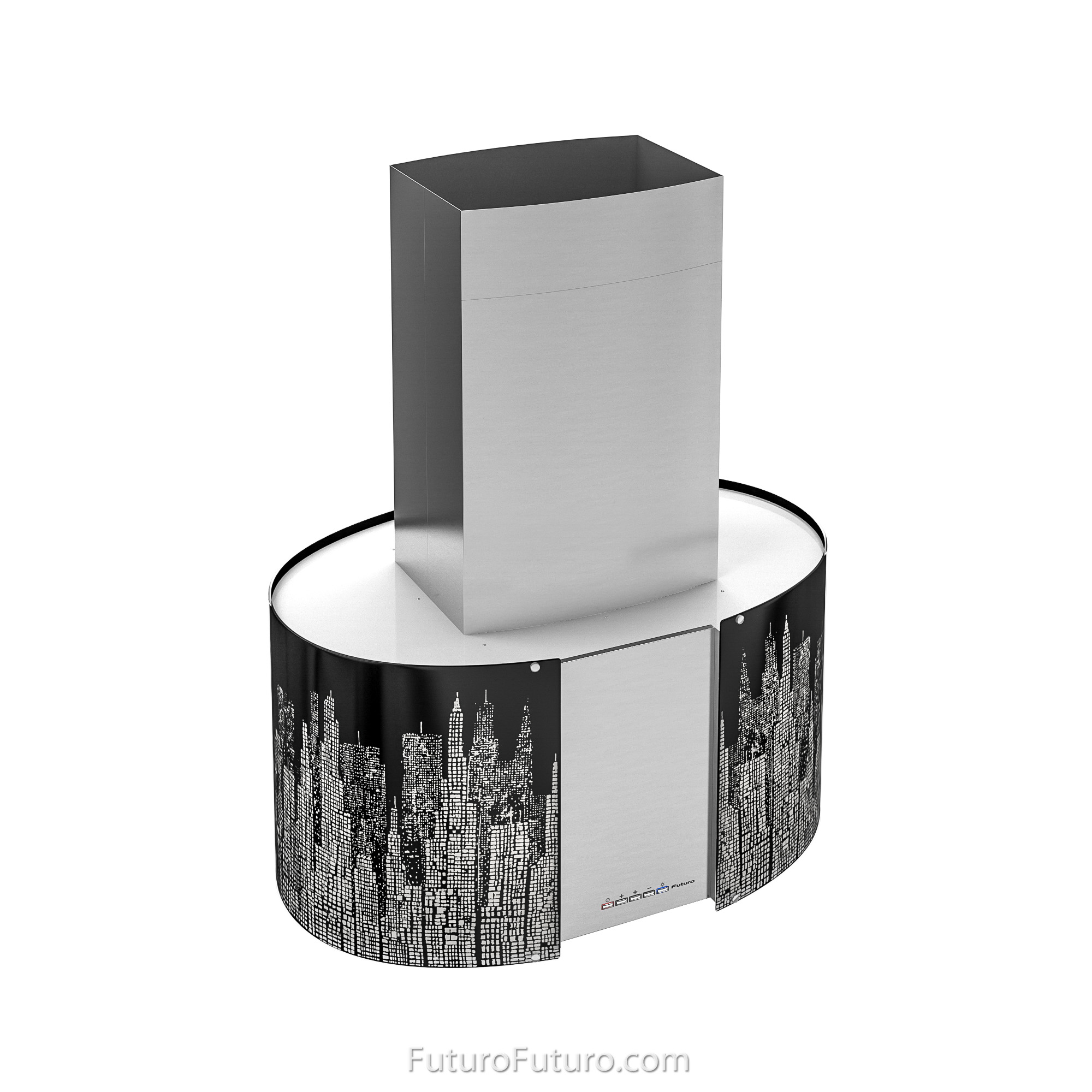 27″ Murano New York LED Island Range Hood IS27MURNEWYORKLED