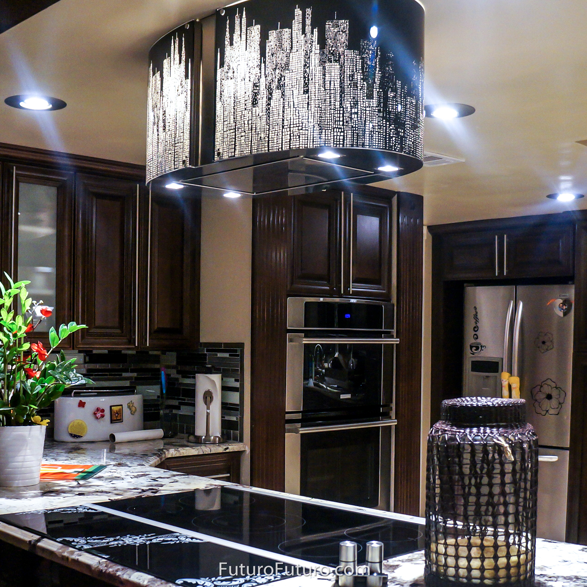 27″ Murano New York LED Island Range Hood IS27MURNEWYORKLED