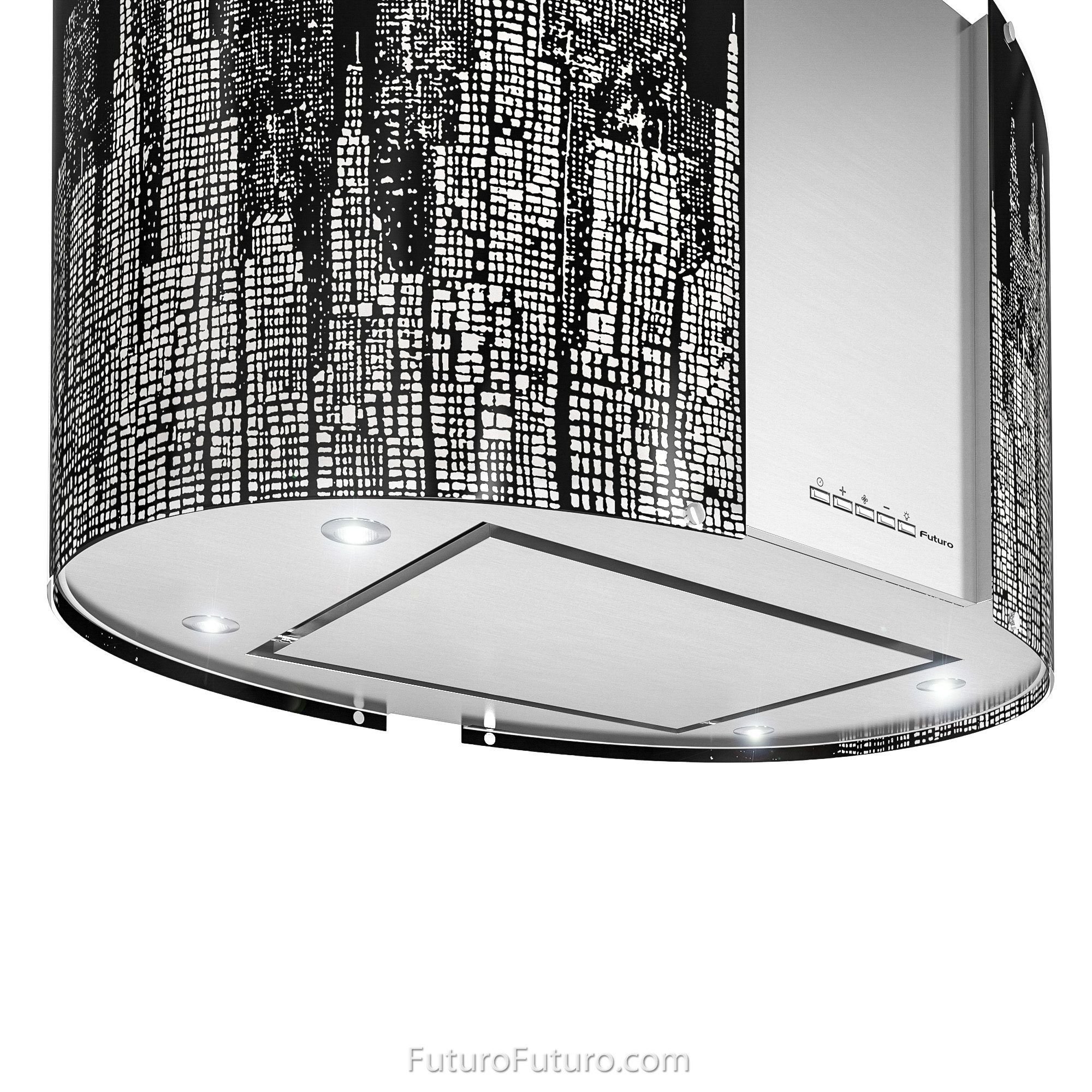 27″ Murano New York LED Island Range Hood IS27MURNEWYORKLED