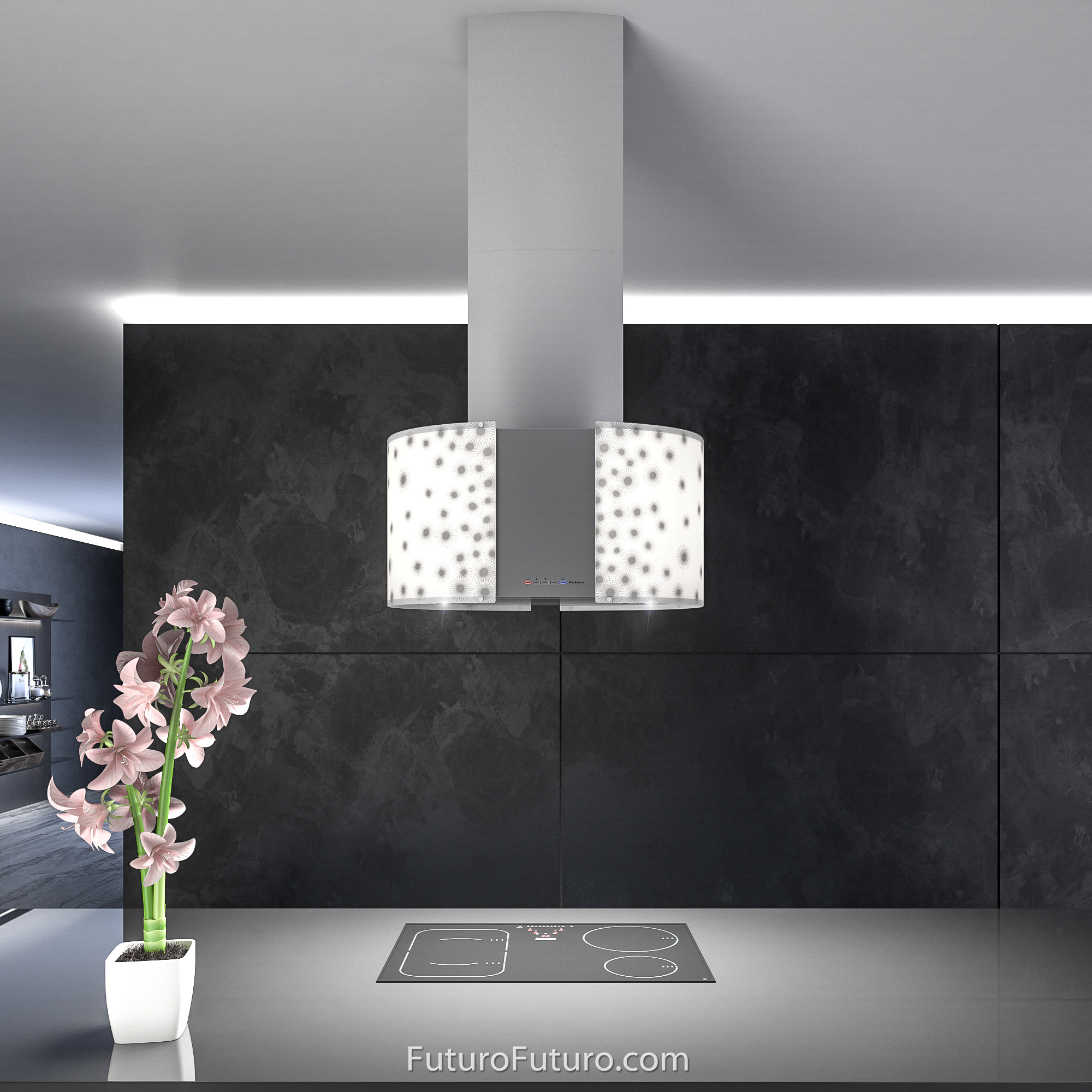 27″ Murano Orion LED Island Range Hood IS27MURORIONLED
