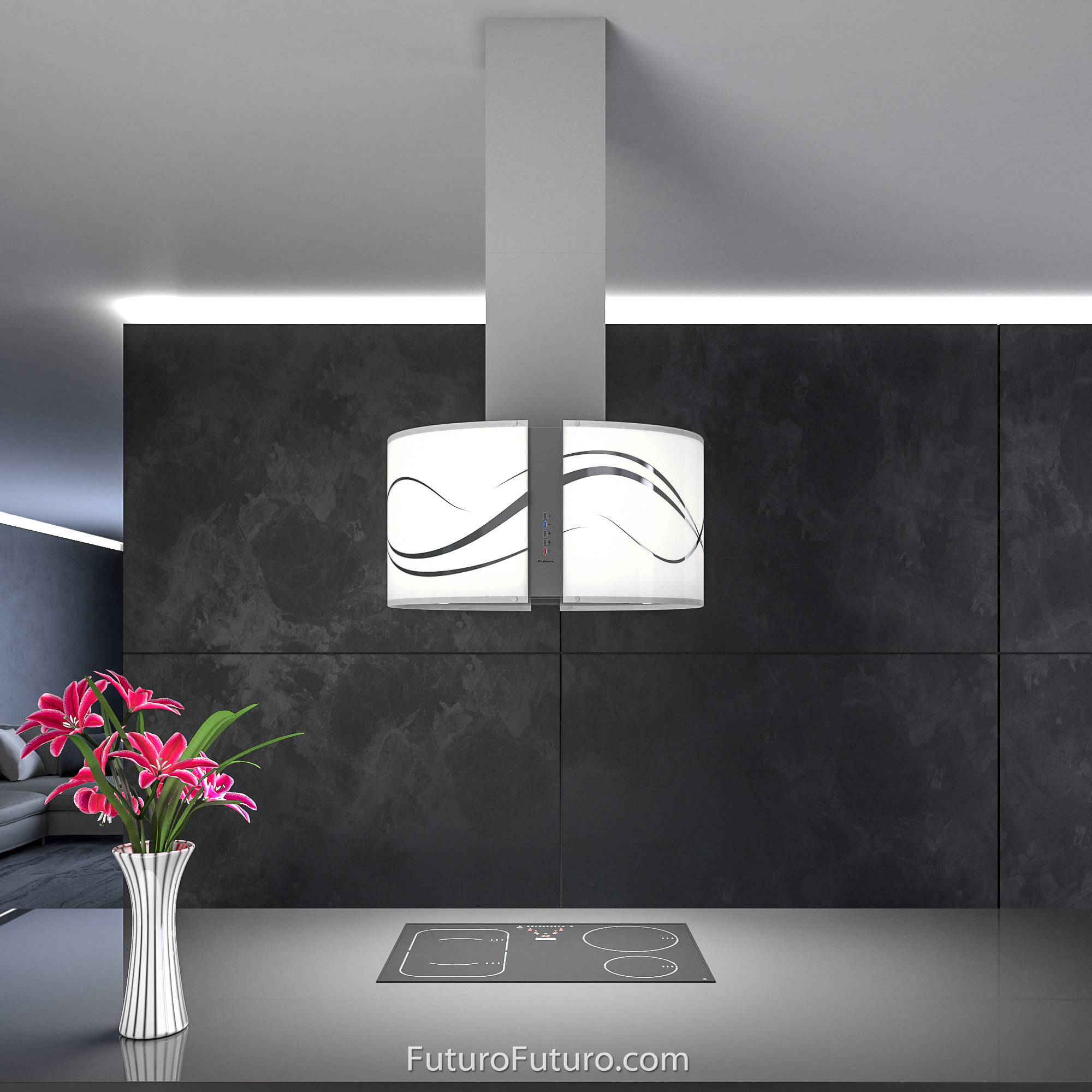 27″ Murano Serenity LED Island Range Hood IS27MURSERENITYLED