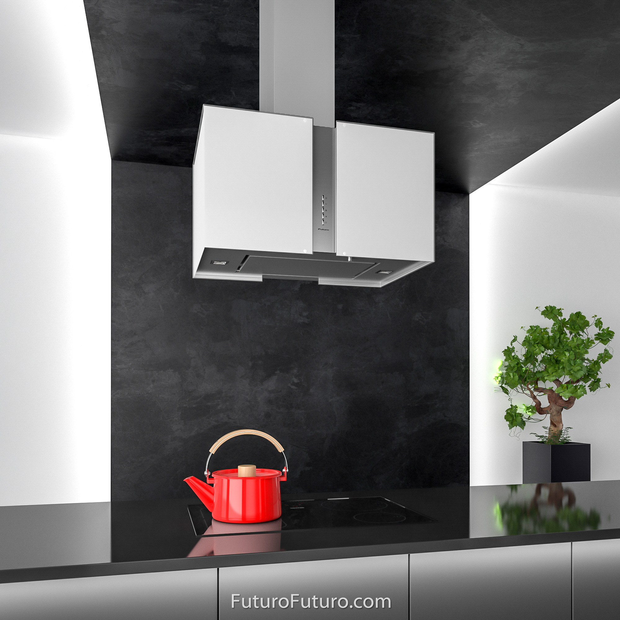 27″ Murano Snow Island Range Hood IS27MURSNOW