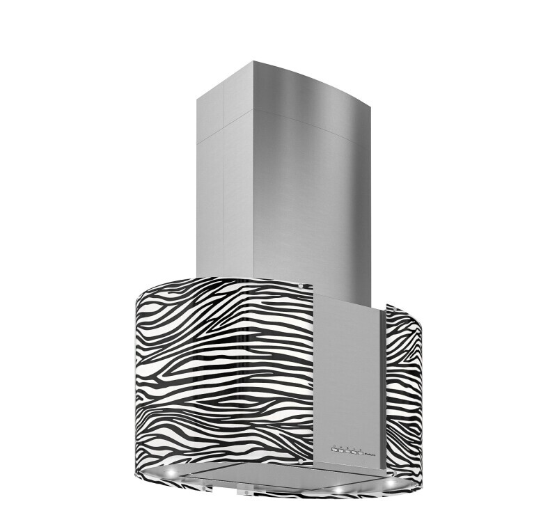 27″ Murano Zebra LED Island Range Hood IS27MURZEBRALED