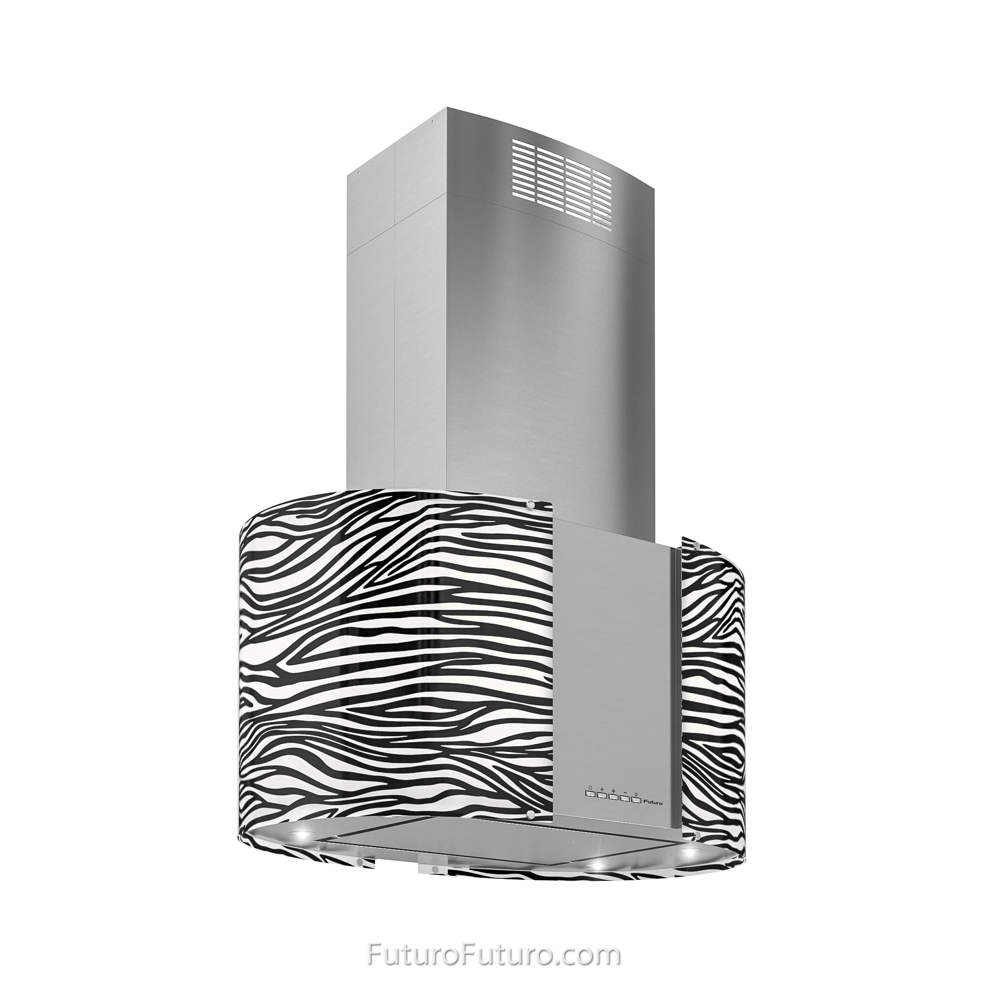27″ Murano Zebra LED Island Range Hood IS27MURZEBRALED