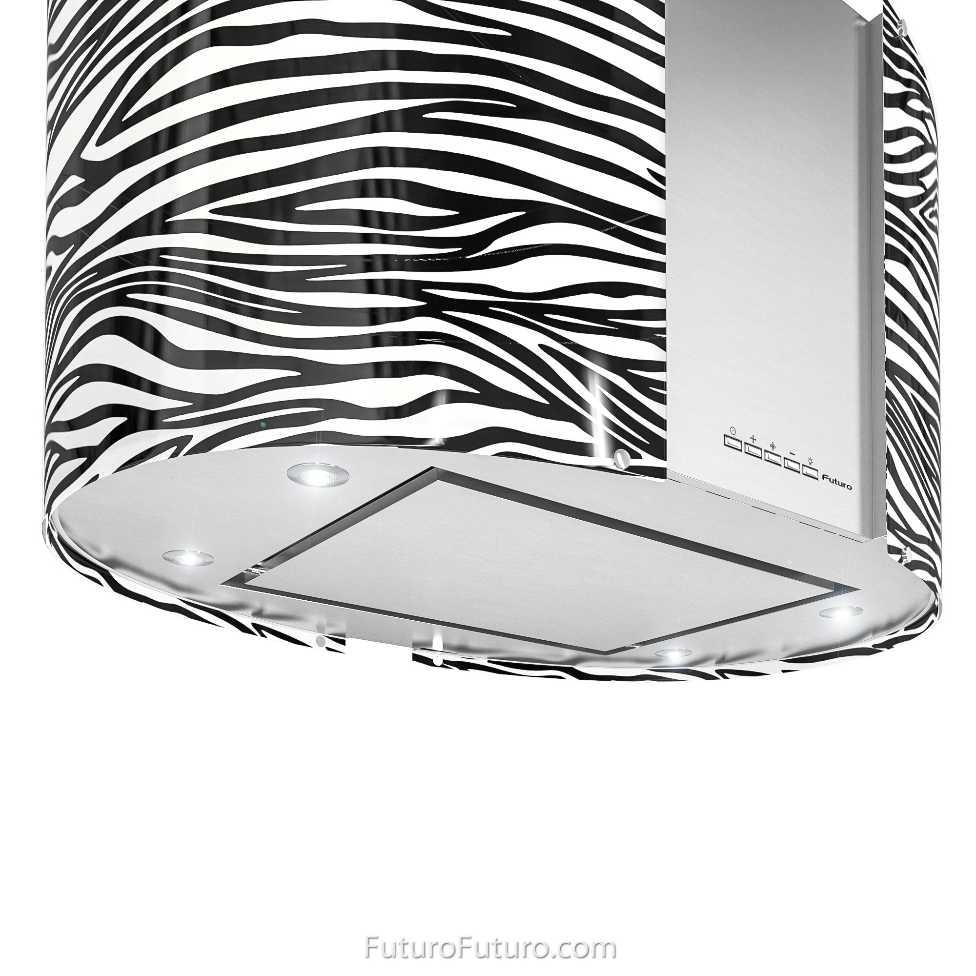 27″ Murano Zebra LED Island Range Hood IS27MURZEBRALED