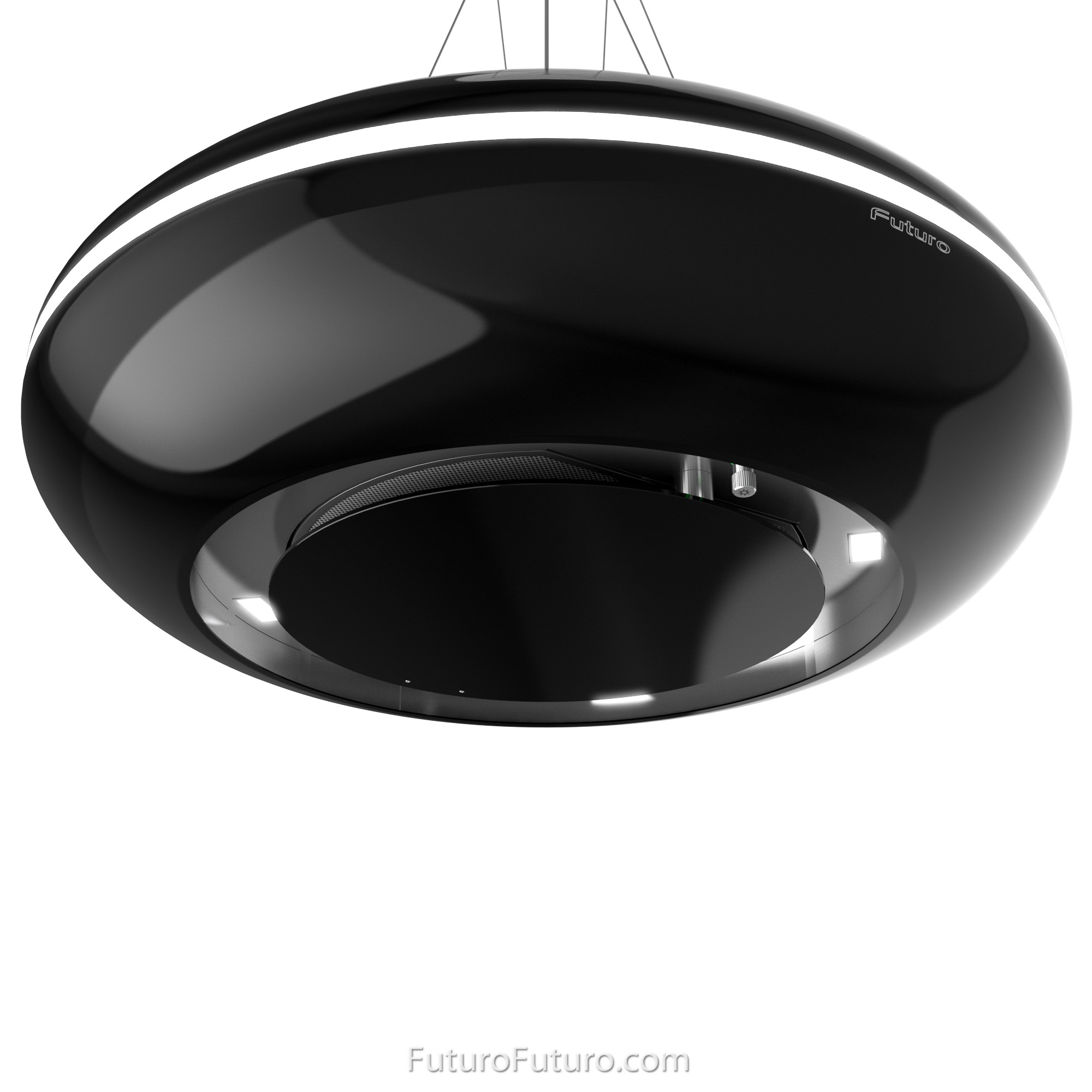 30″ Orbit Black Island Range Hood IS30ORBITBLK