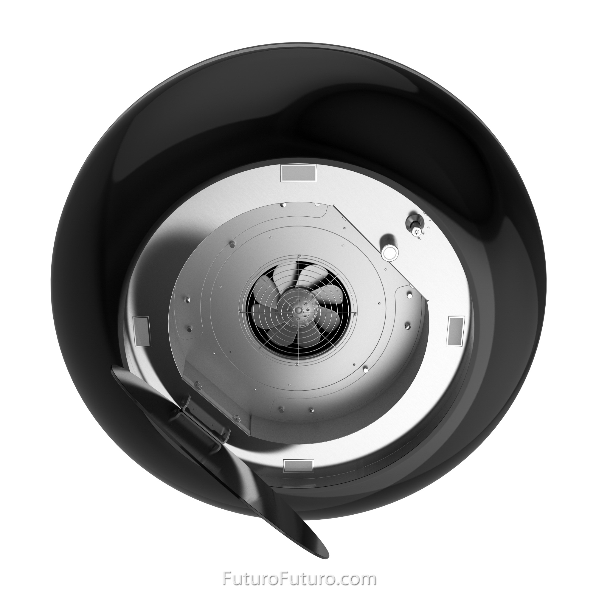 30″ Orbit Black Island Range Hood IS30ORBITBLK