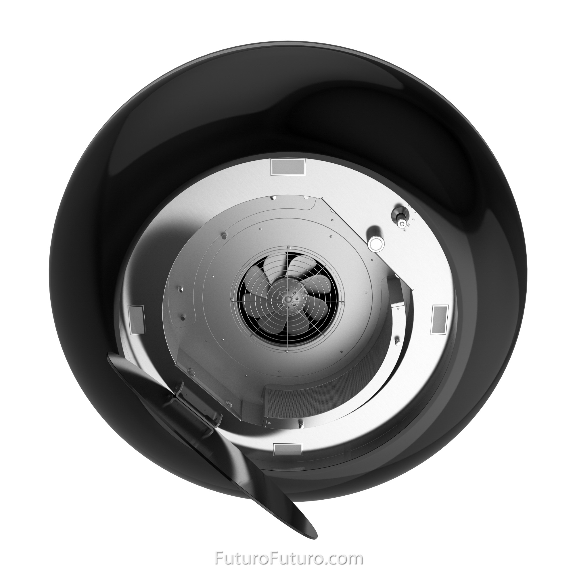 30″ Orbit Black Island Range Hood IS30ORBITBLK