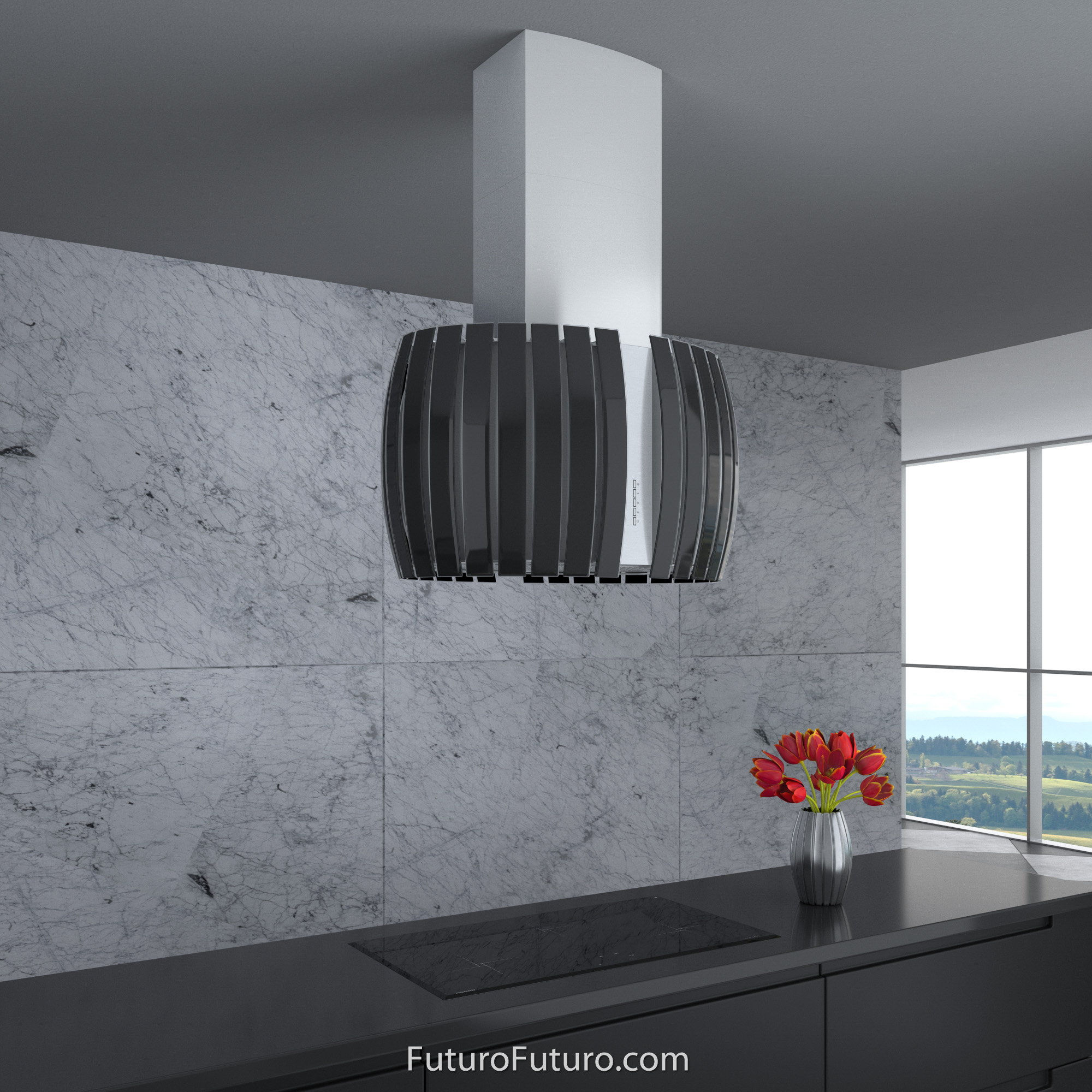 30″ Pearl Black Island Range Hood IS30PEARLBLK