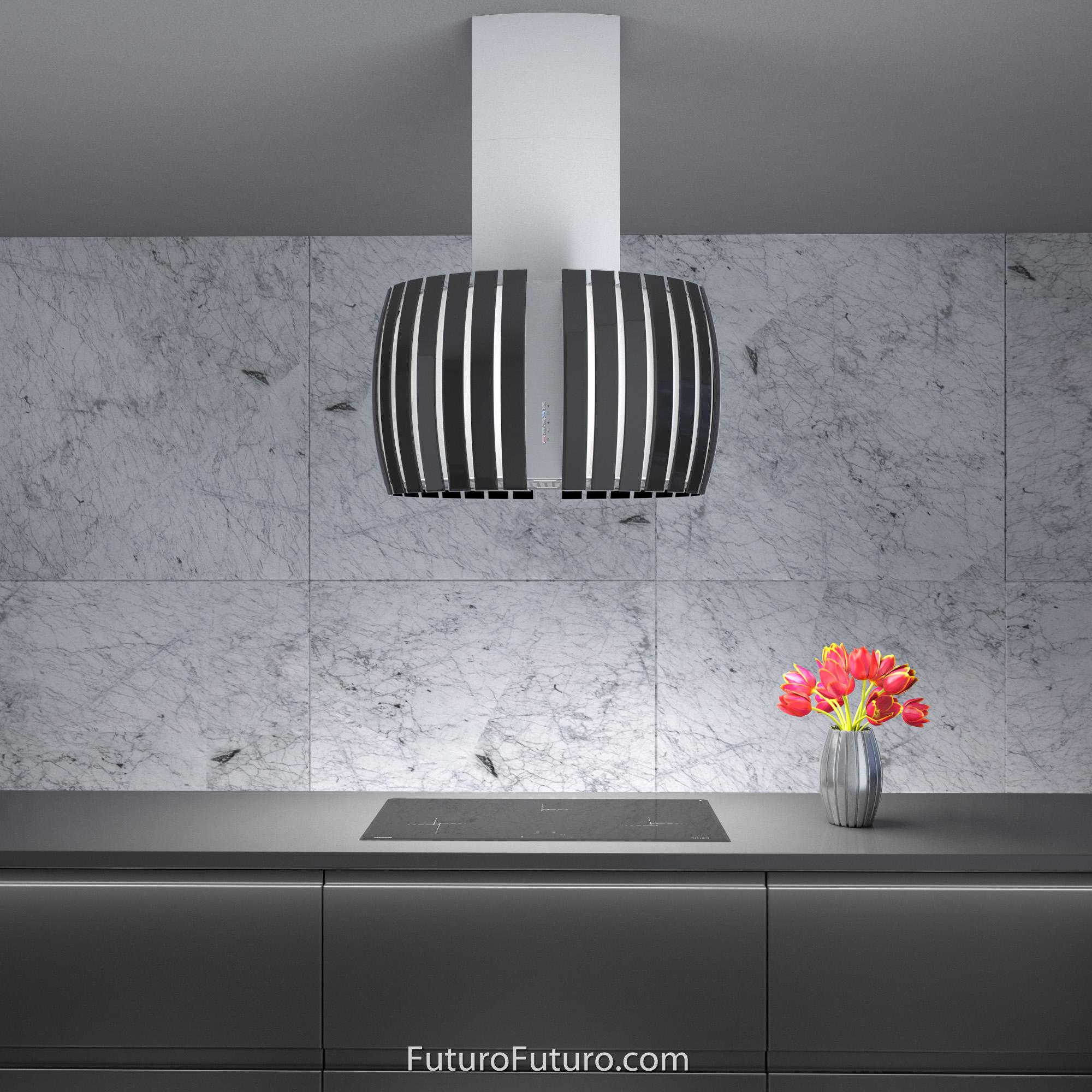 30″ Pearl Black Island Range Hood IS30PEARLBLK
