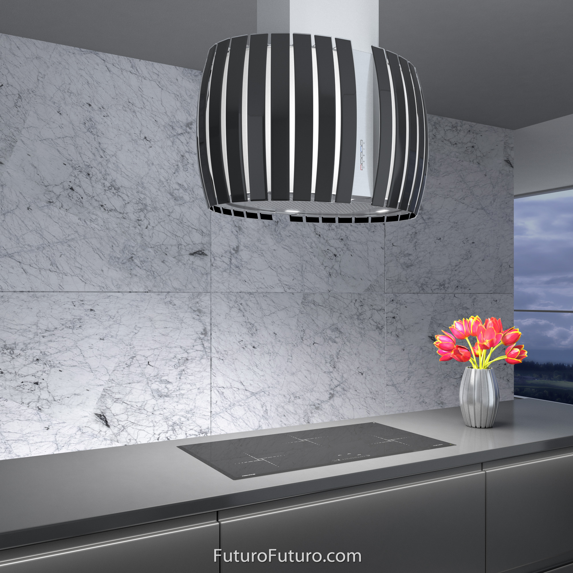 30″ Pearl Black Island Range Hood IS30PEARLBLK