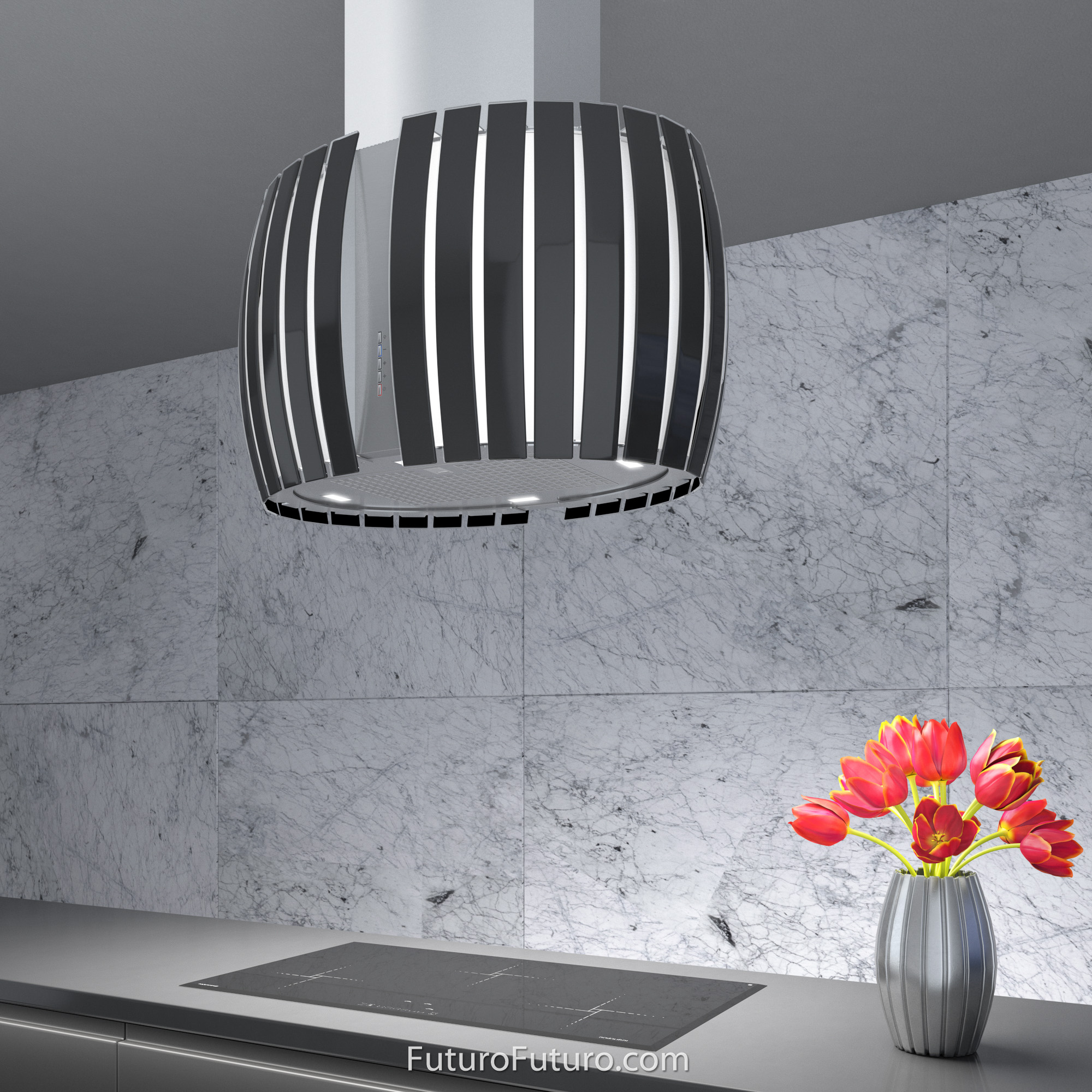 30″ Pearl Black Island Range Hood IS30PEARLBLK