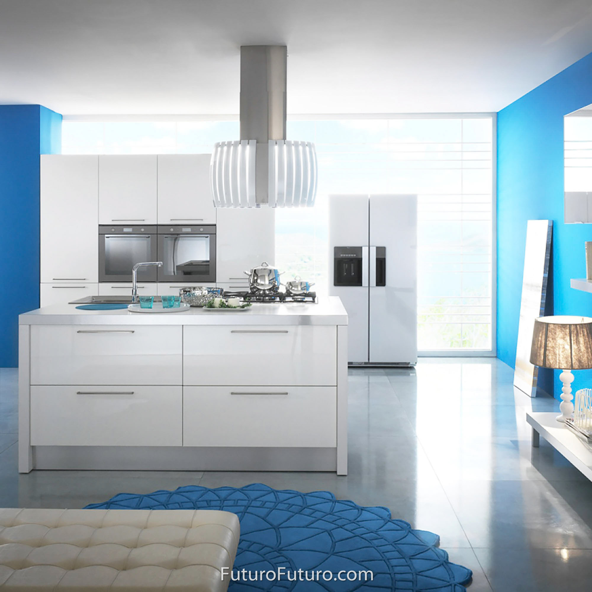 30″ Pearl White Island Range Hood IS30PEARLWHT