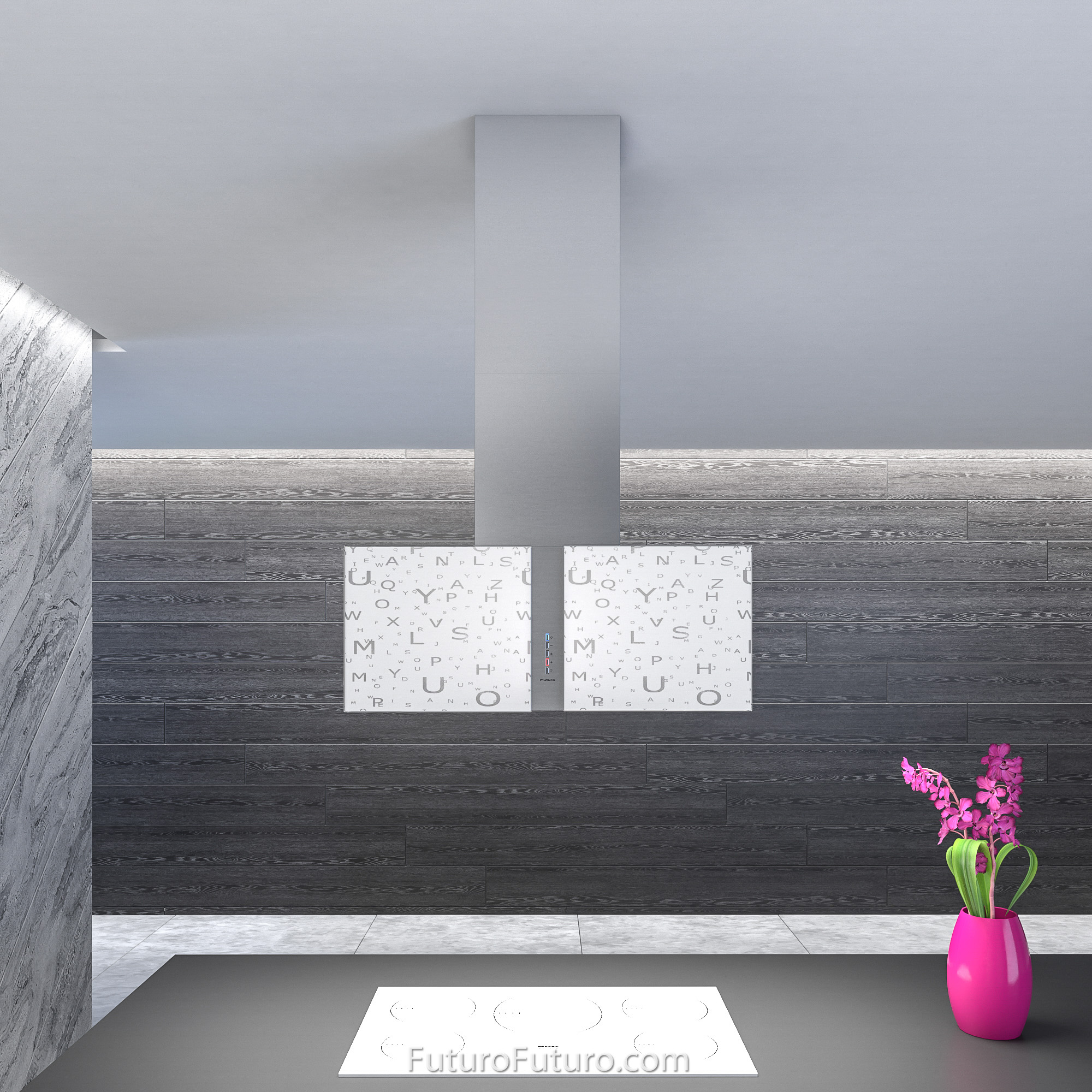 34″ Murano Alfa LED Island Range Hood IS34MURALFALED