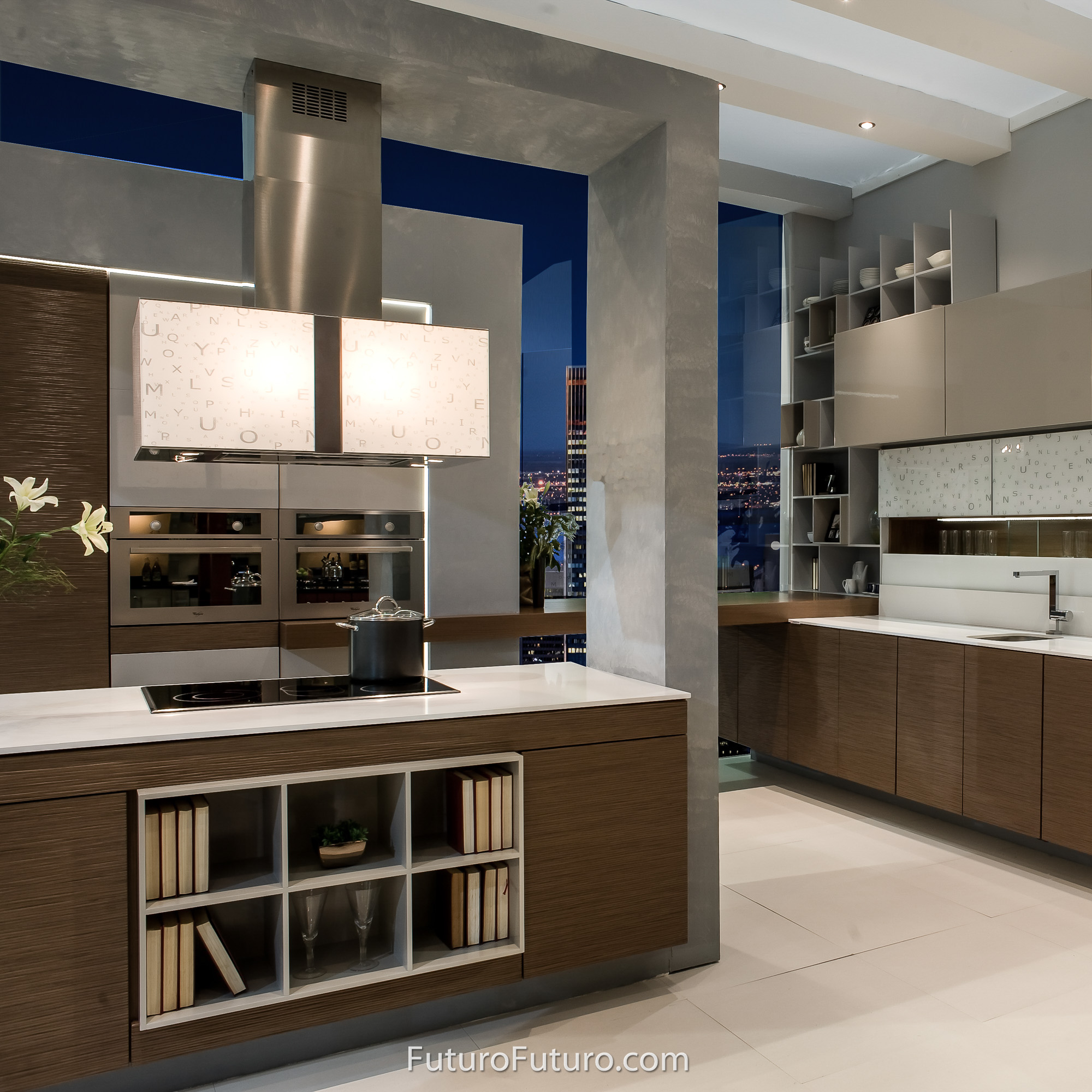 34″ Murano Alfa LED Island Range Hood IS34MURALFALED