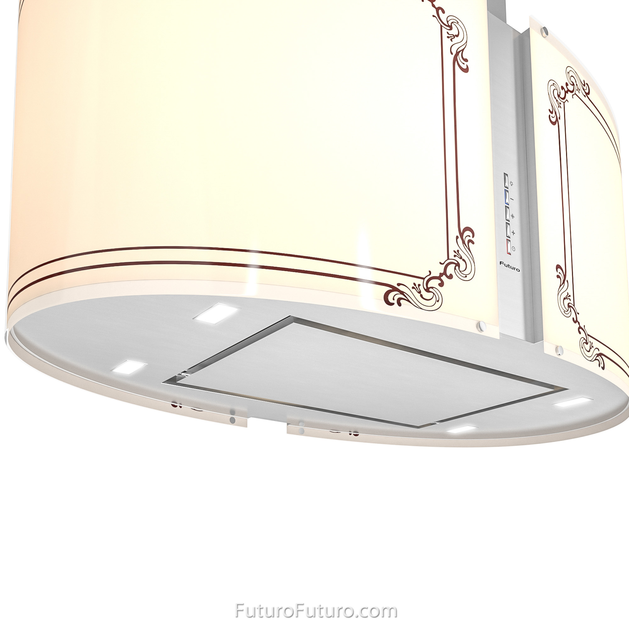 34″ Murano Empire LED Island Range Hood IS34MUREMPIRELED