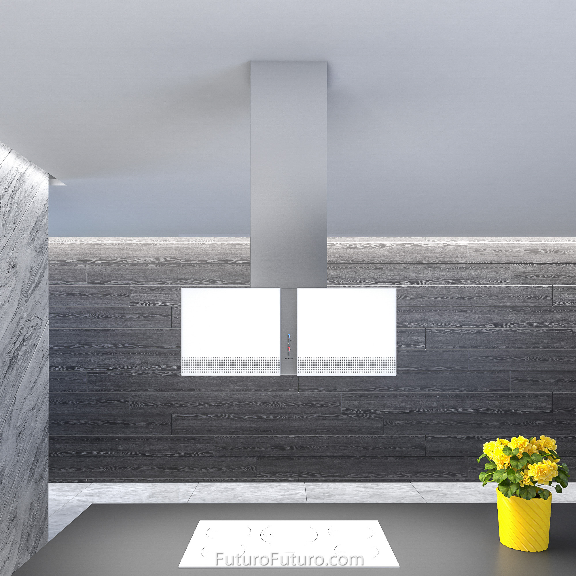 34″ Murano Fortuna LED Island Range Hood IS34MURFORTUNALED
