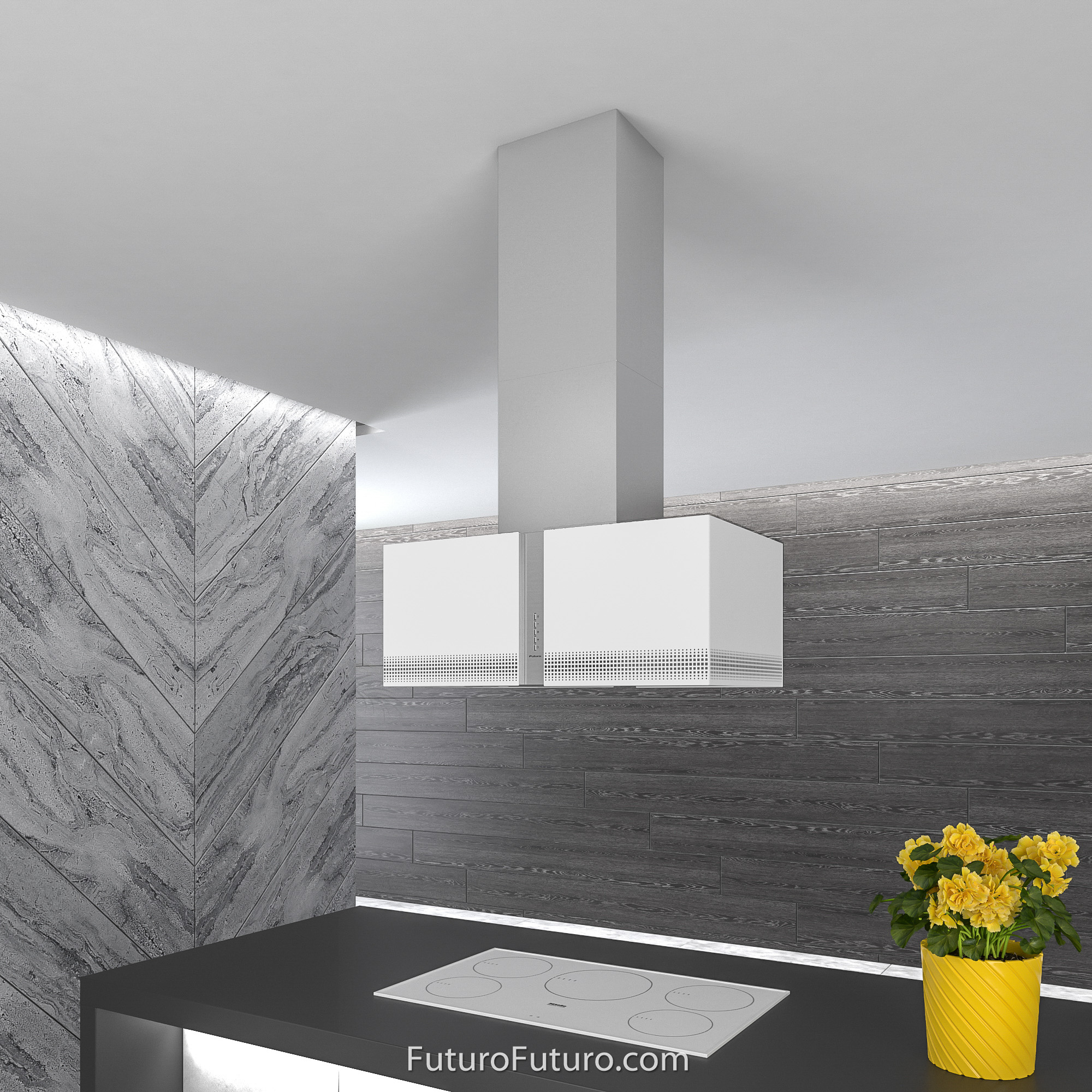 34″ Murano Fortuna LED Island Range Hood IS34MURFORTUNALED