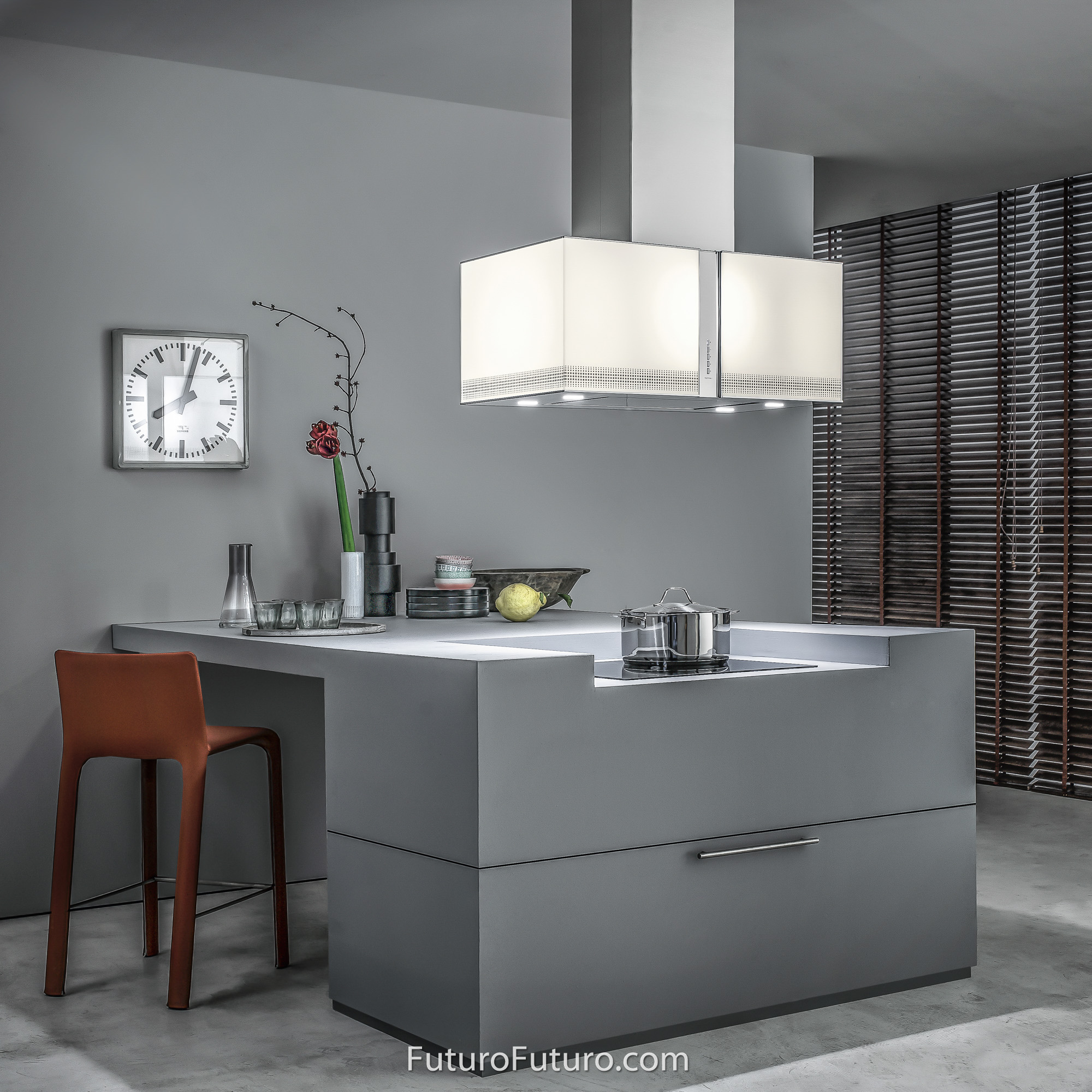 34″ Murano Fortuna LED Island Range Hood IS34MURFORTUNALED