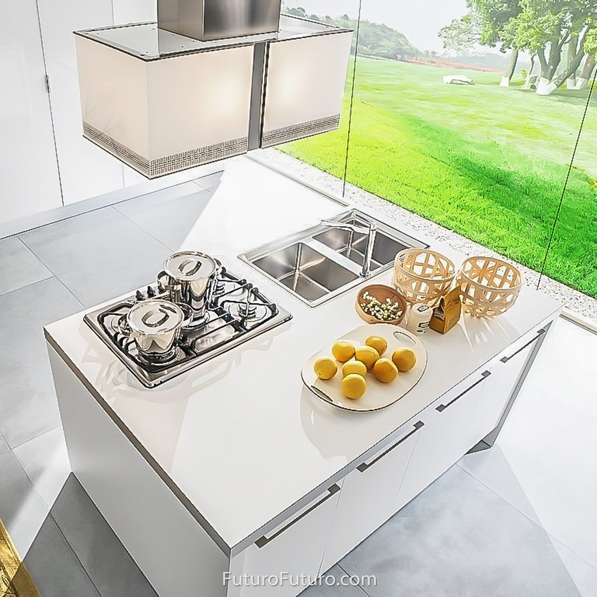 34″ Murano Fortuna LED Island Range Hood IS34MURFORTUNALED