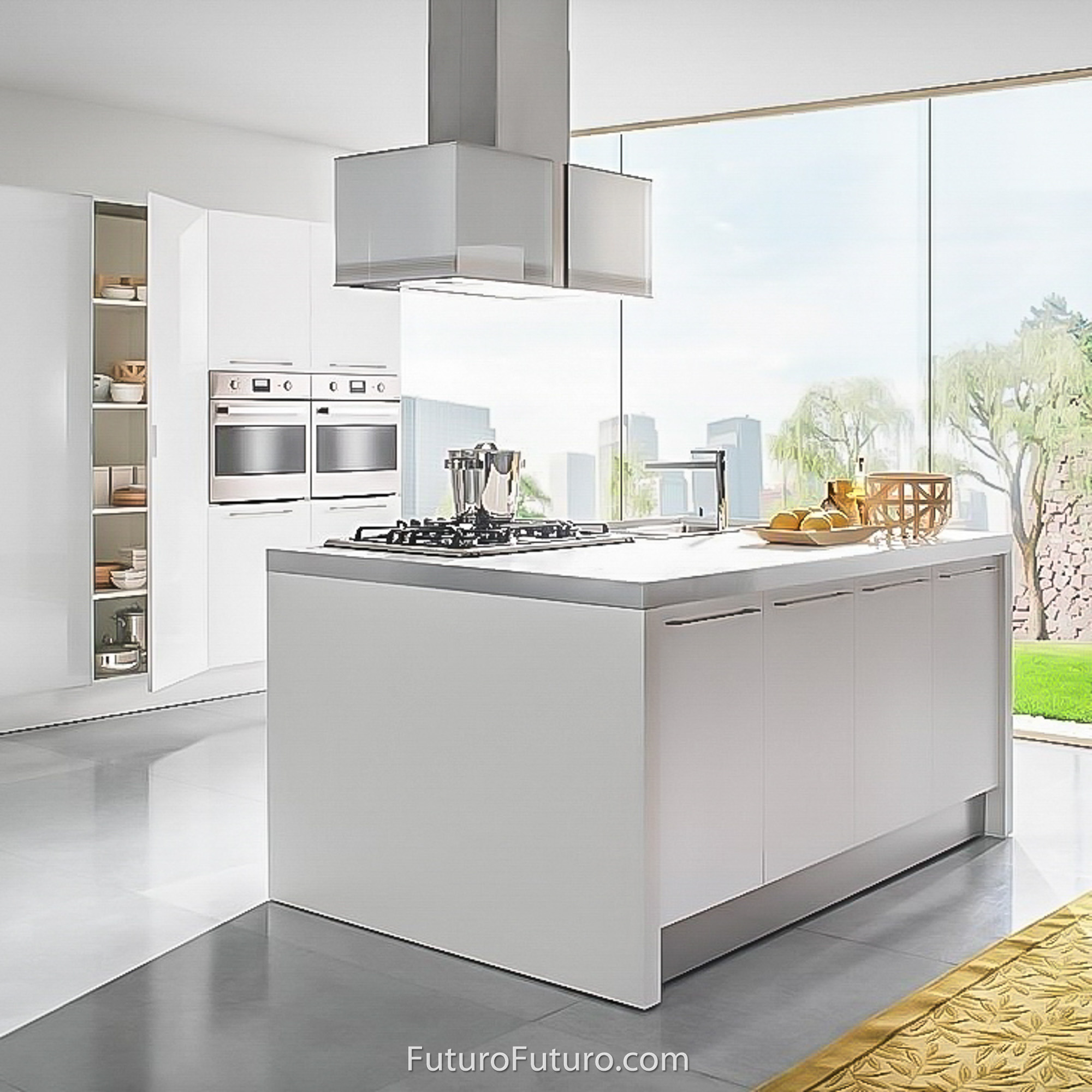 34″ Murano Fortuna LED Island Range Hood IS34MURFORTUNALED