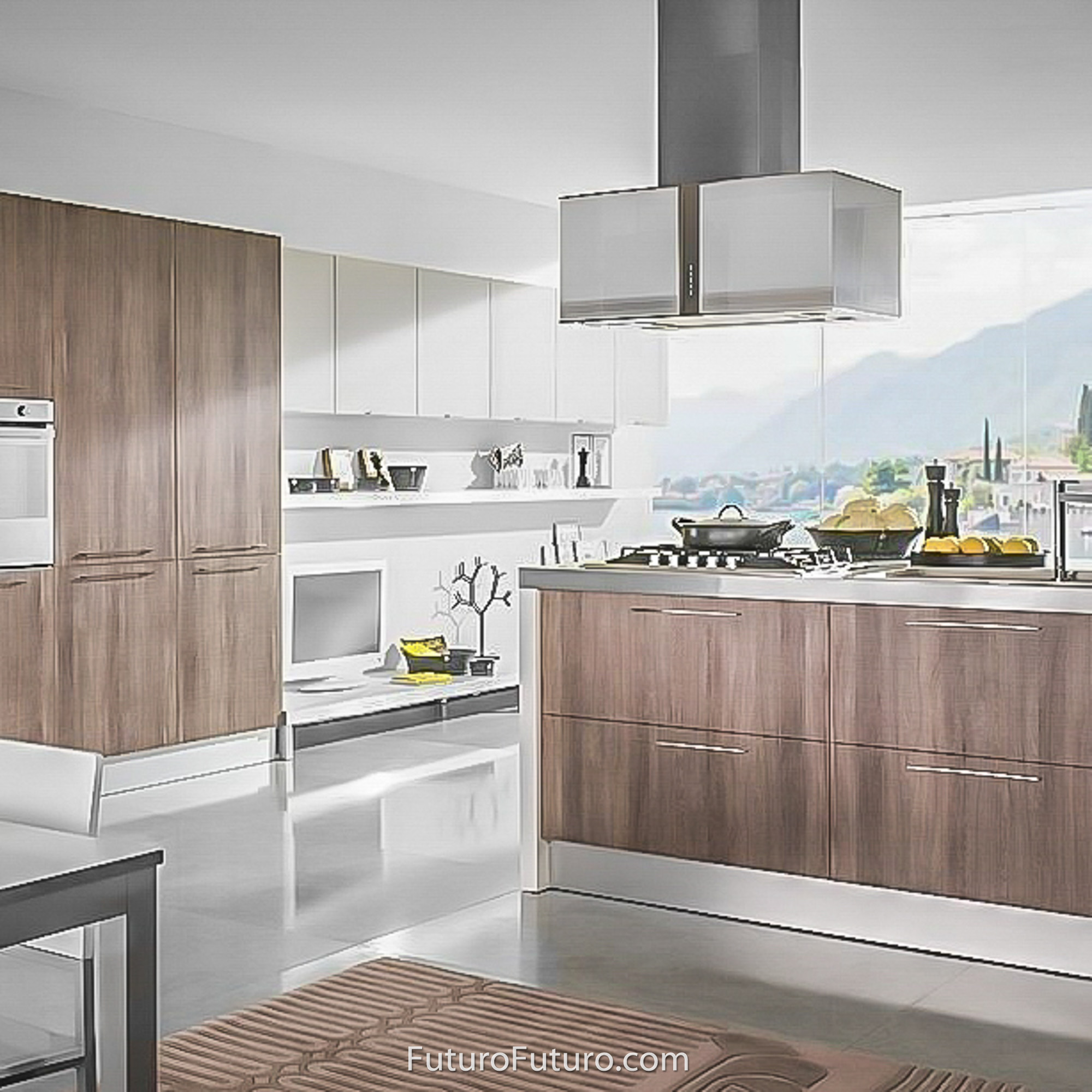 34″ Murano Fortuna LED Island Range Hood IS34MURFORTUNALED