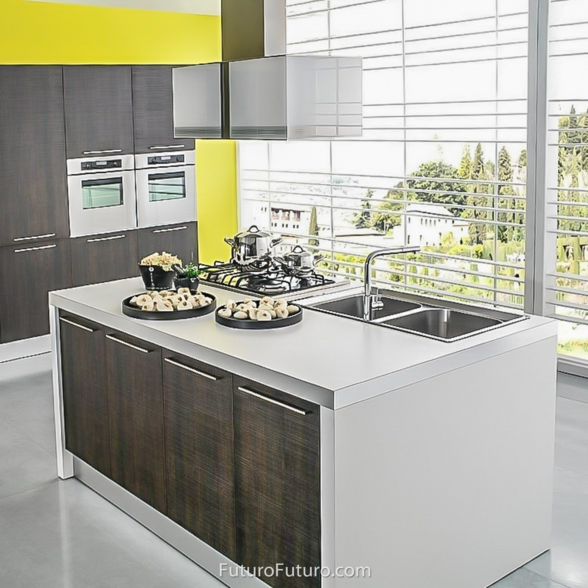 34″ Murano Fortuna LED Island Range Hood IS34MURFORTUNALED