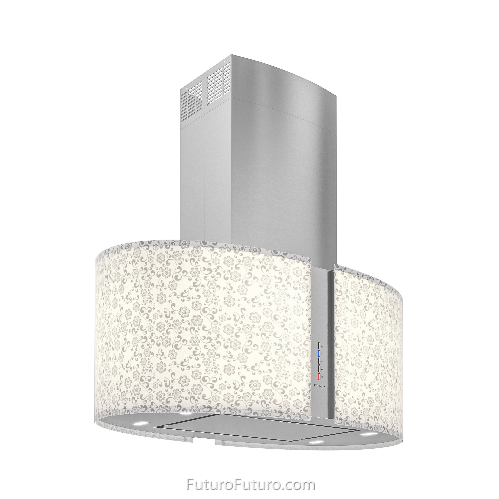 34″ Murano Mayflower LED Island Range Hood IS34MURMAYFLOWERLED