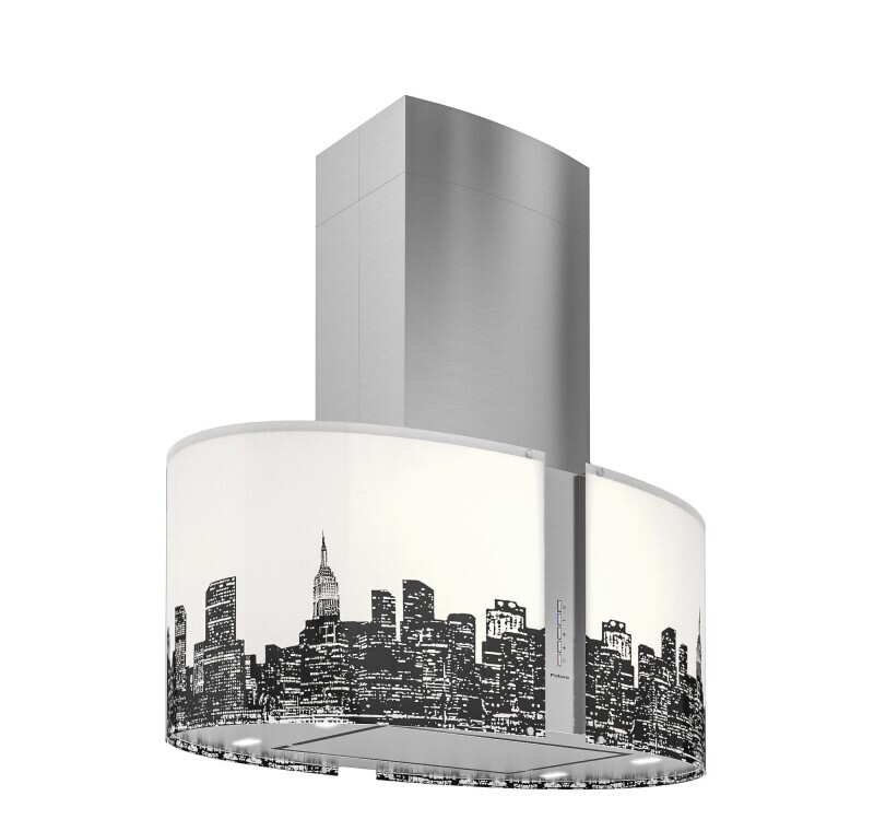 34″ Murano Metro LED Island Range Hood IS34MURMETROLED