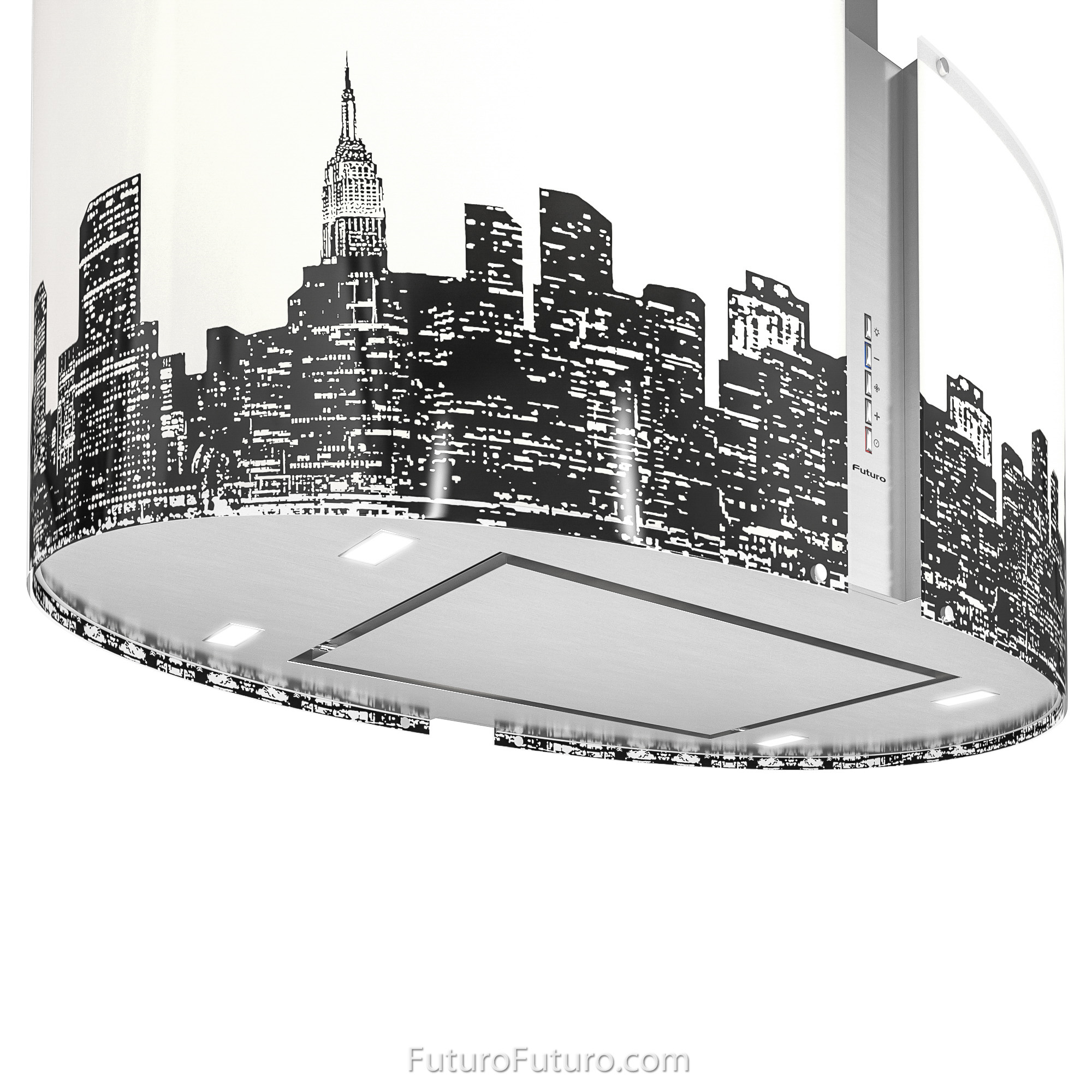 34″ Murano Metro LED Island Range Hood IS34MURMETROLED
