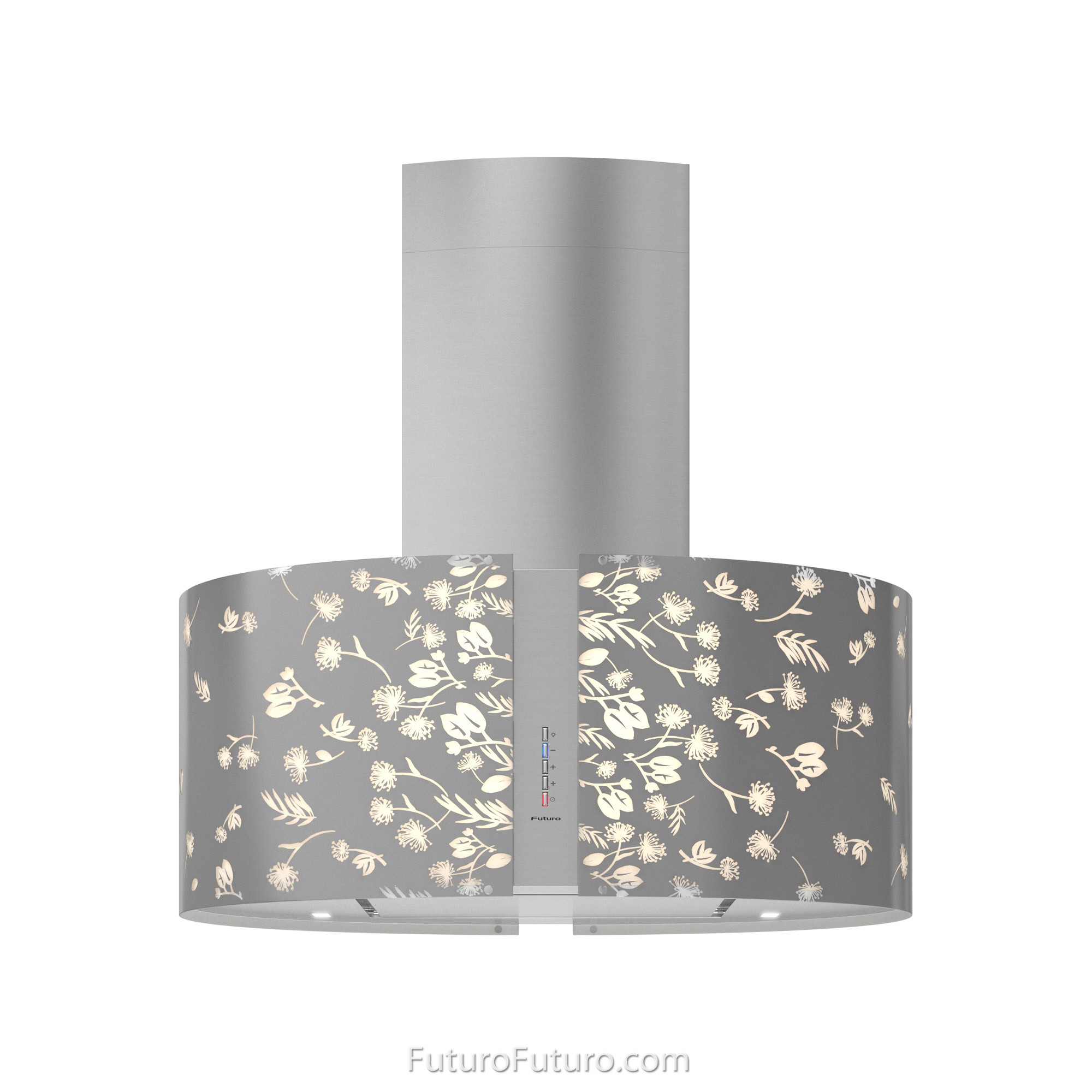 34″ Murano Moonlight LED Island Range Hood IS34MURMOONLIGHTLED