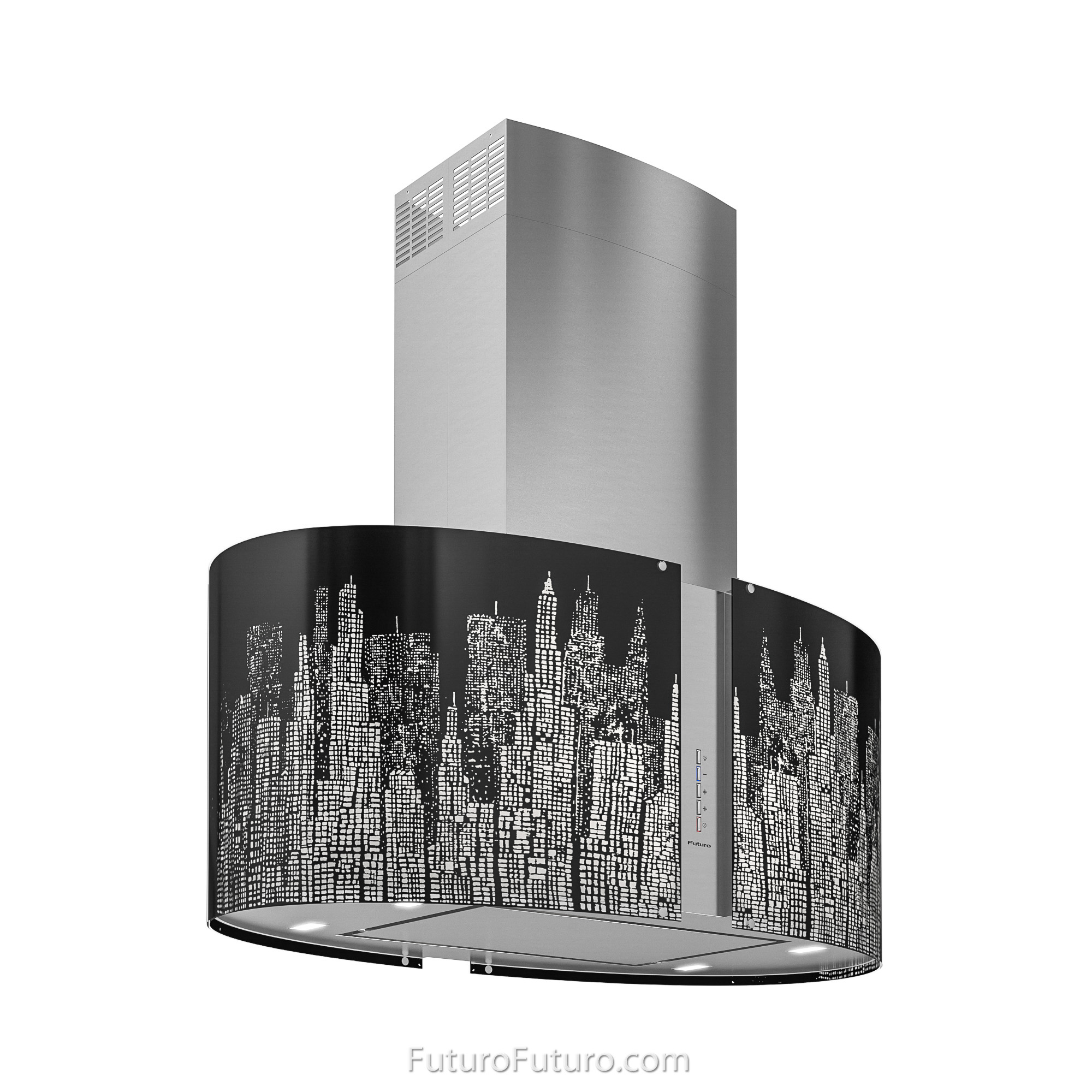 34″ Murano New York LED Island Range Hood IS34MURNEWYORKLED