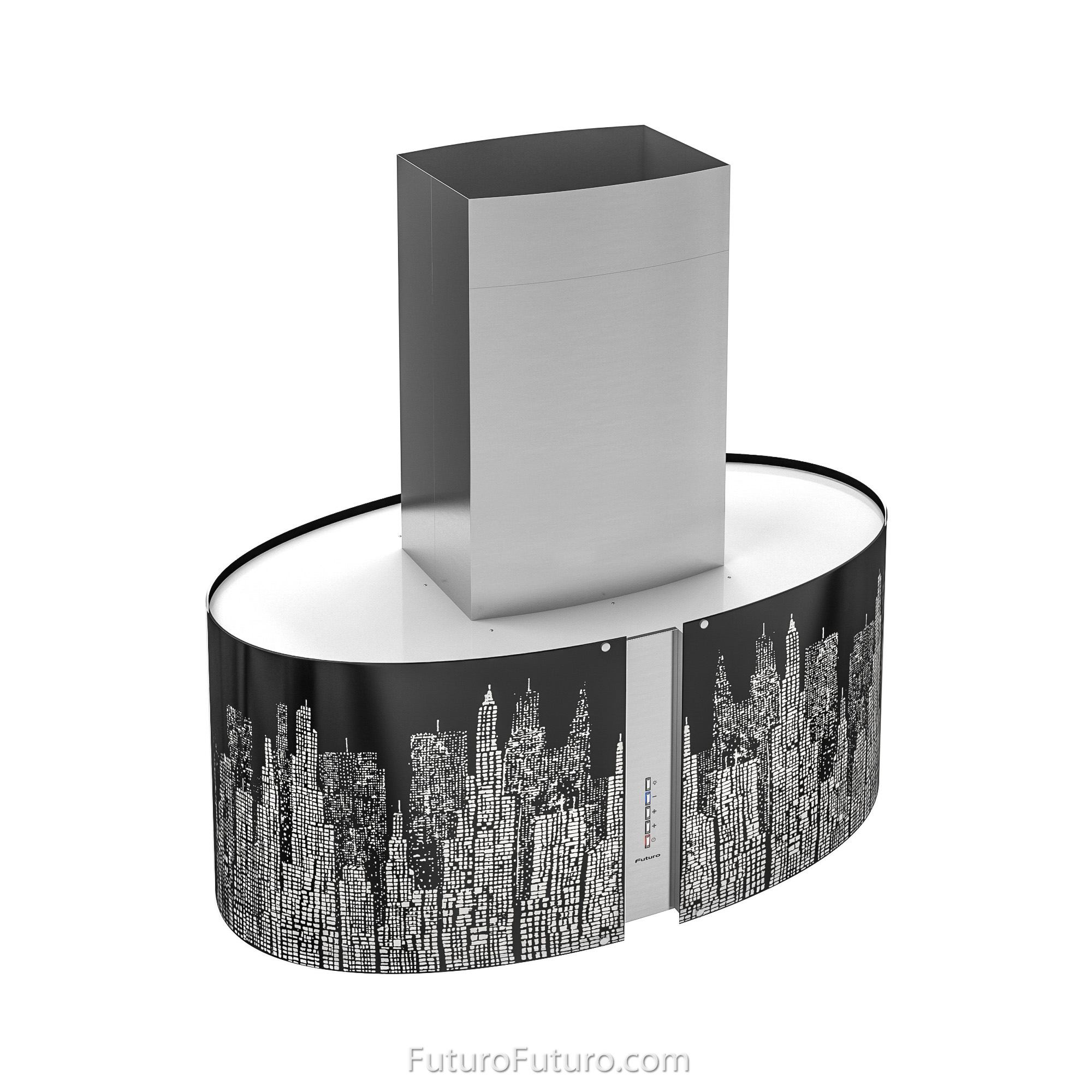 34″ Murano New York LED Island Range Hood IS34MURNEWYORKLED