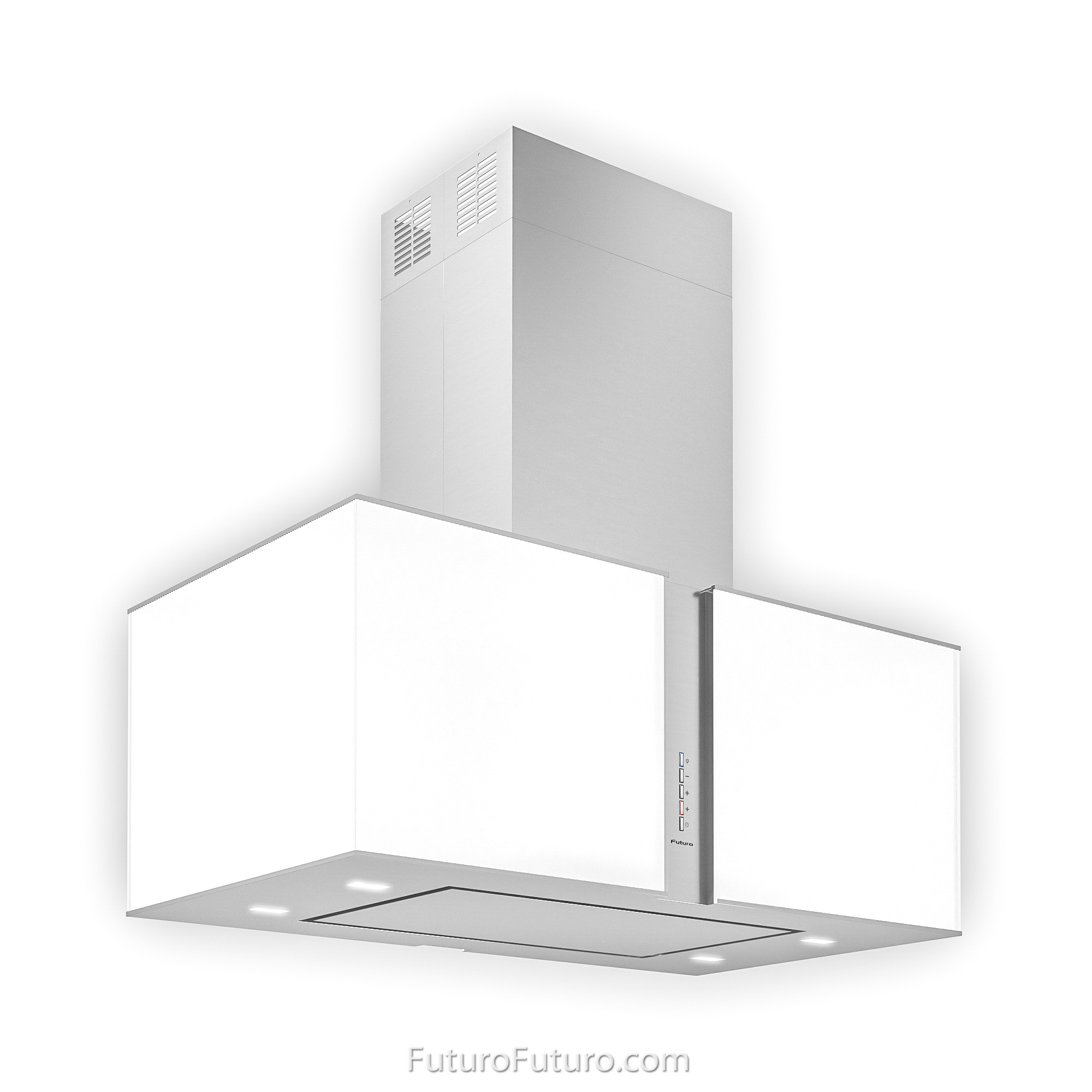 34″ Murano Snow LED Island Range Hood IS34MURSNOWLED