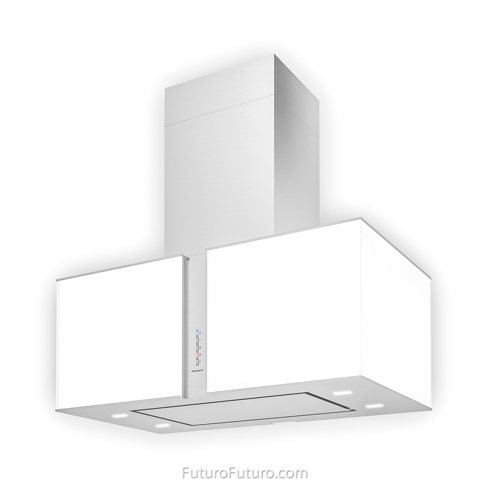 34″ Murano Snow LED Island Range Hood IS34MURSNOWLED