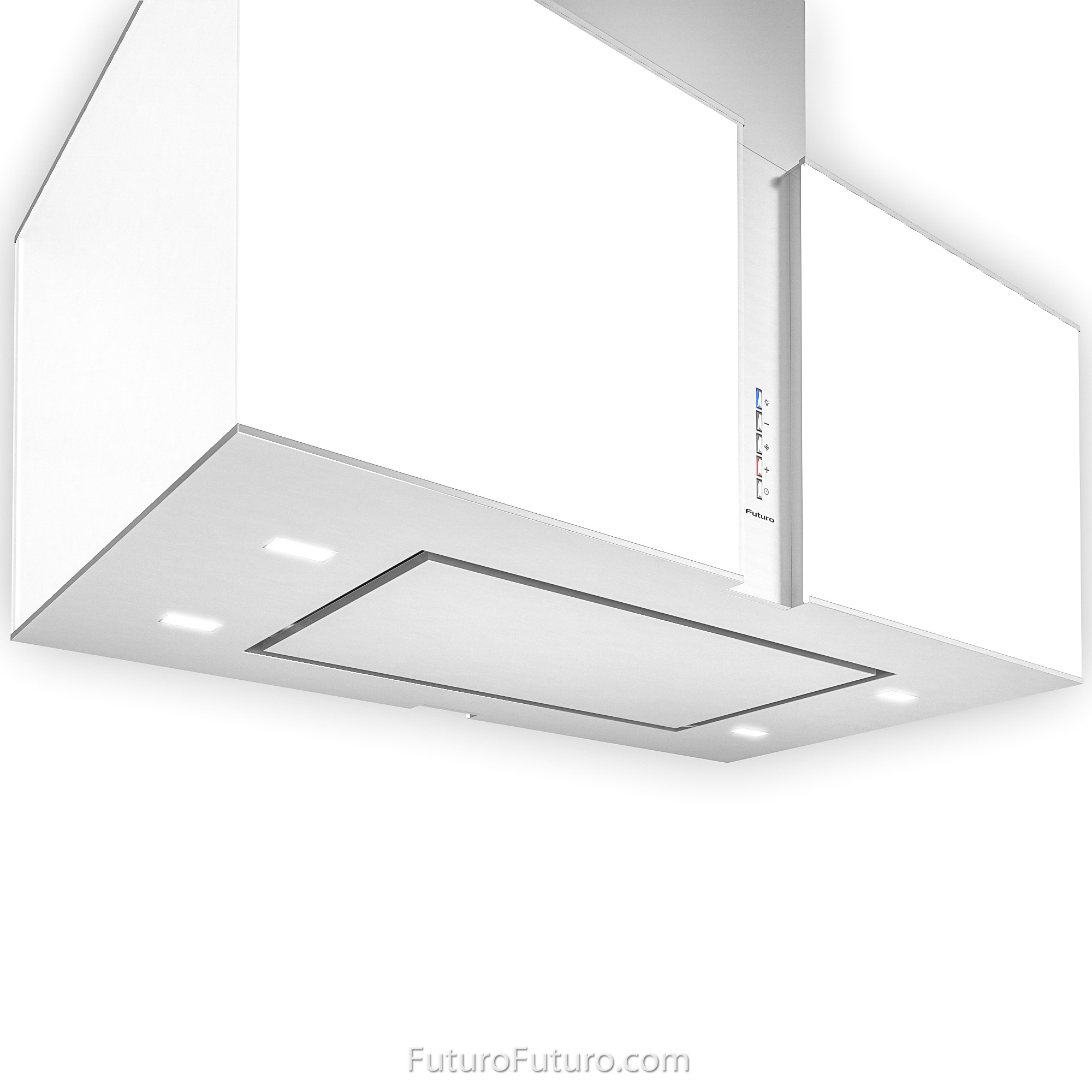 34″ Murano Snow LED Island Range Hood IS34MURSNOWLED