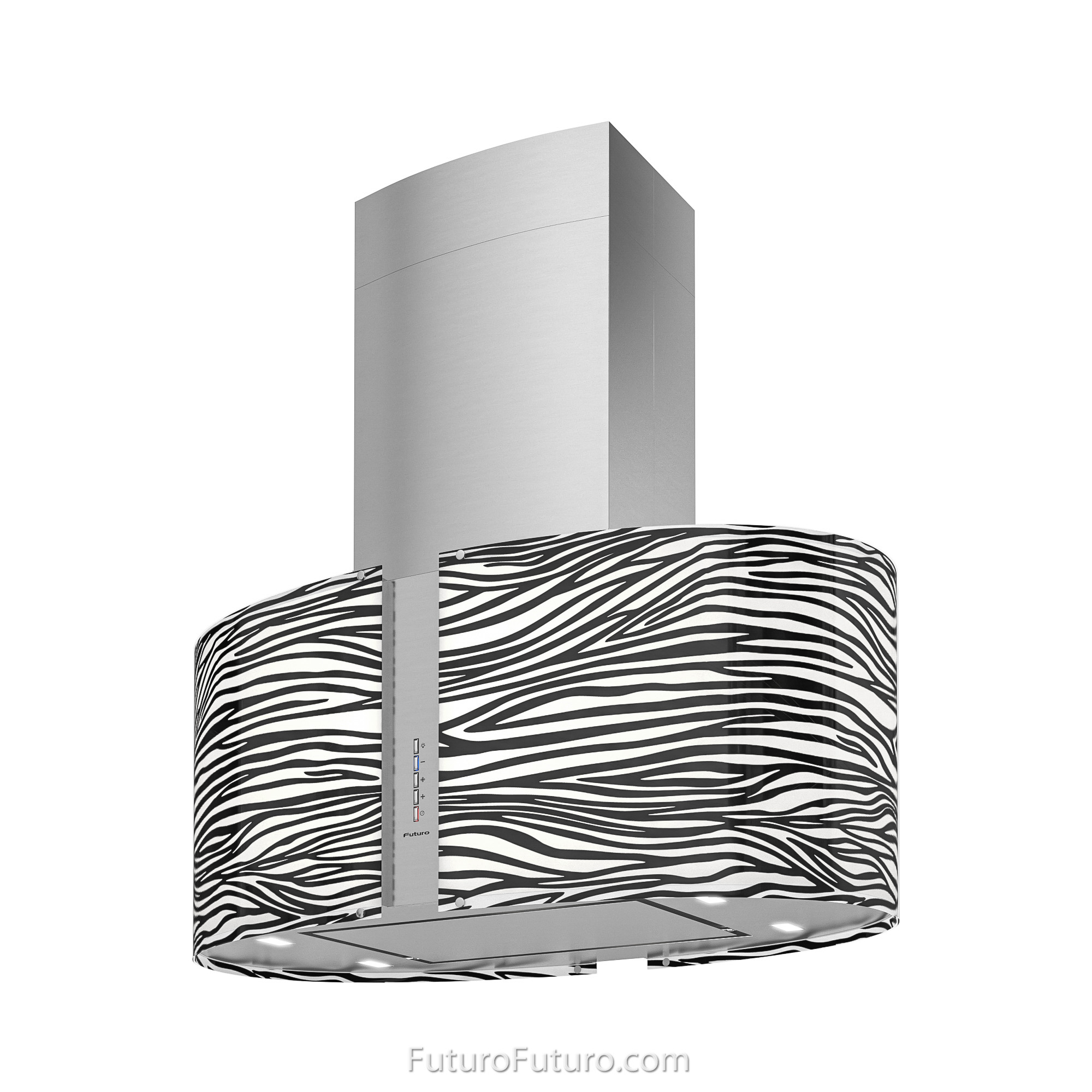 34″ Murano Zebra LED Island Range Hood IS34MURZEBRALED