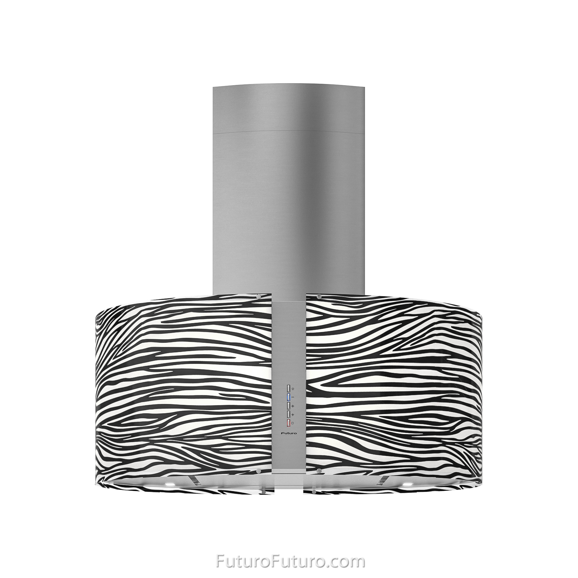 34″ Murano Zebra LED Island Range Hood IS34MURZEBRALED