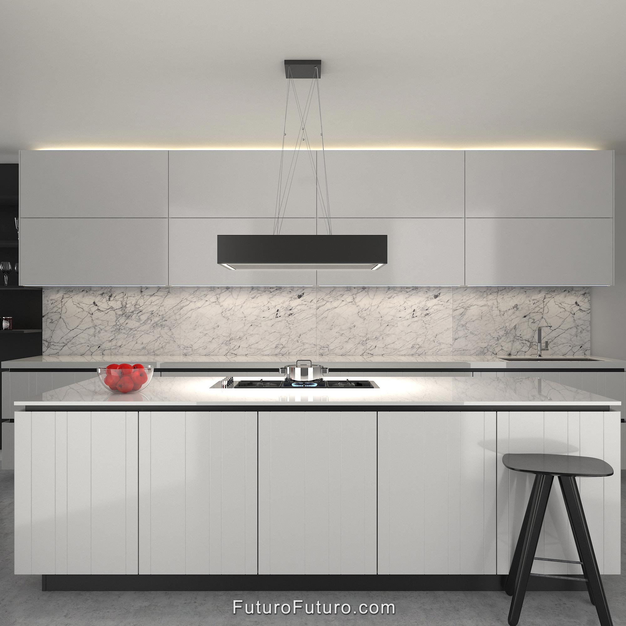 36″ Balance Black Island Range Hood IS36BALANCEBLK