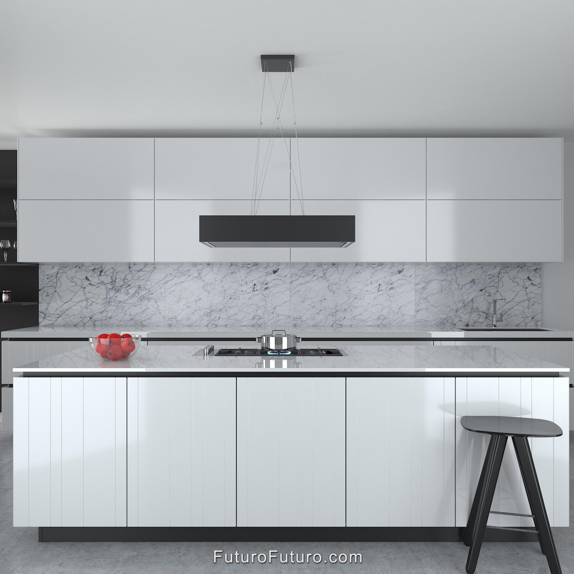 36″ Balance Black Island Range Hood IS36BALANCEBLK