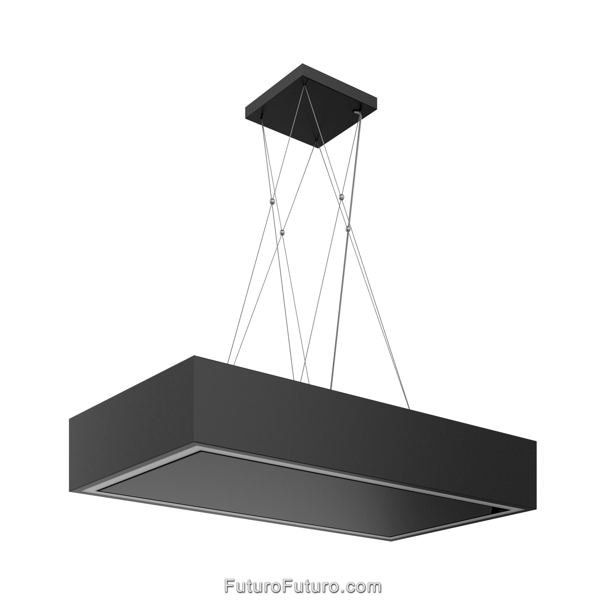 36″ Balance Black Island Range Hood IS36BALANCEBLK