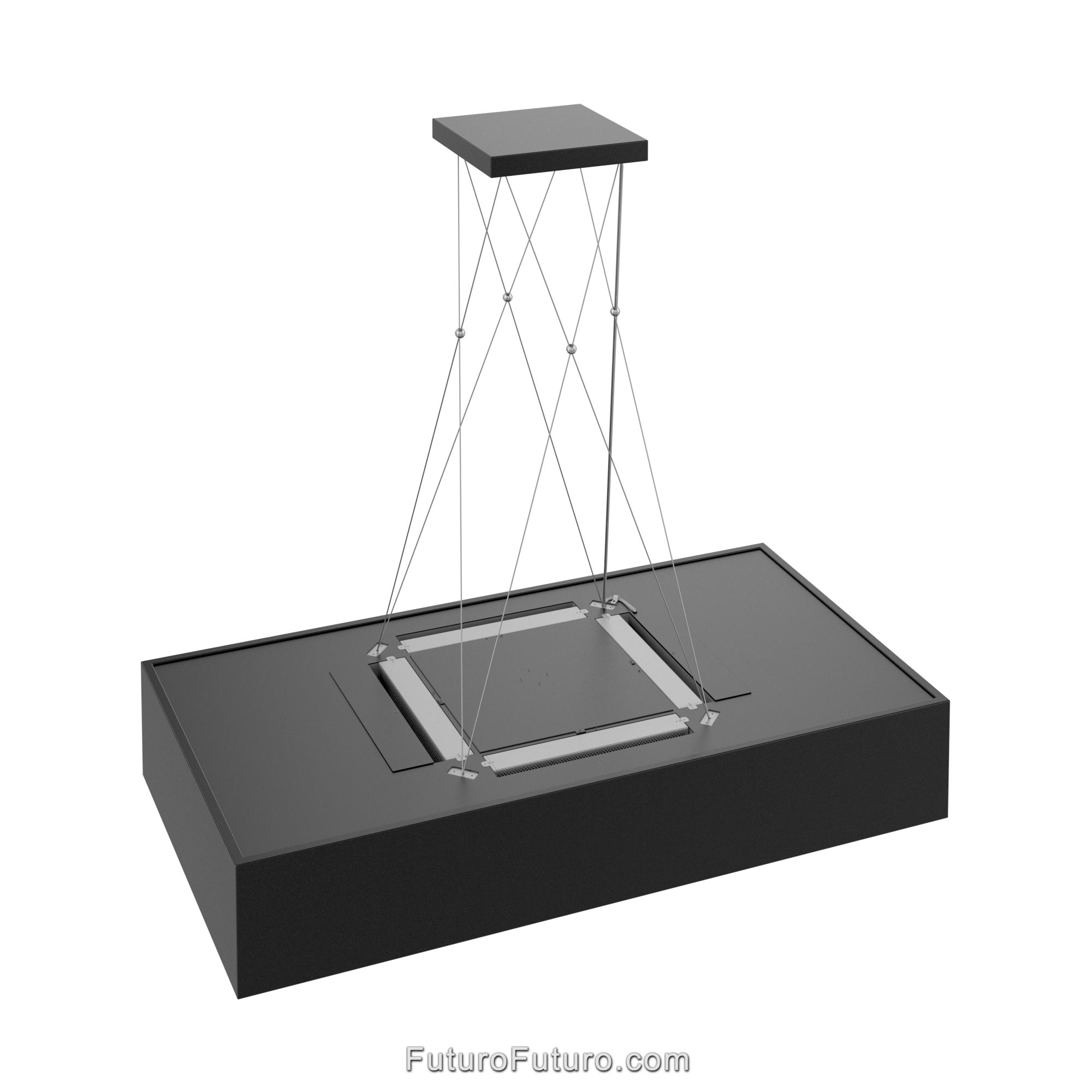 36″ Balance Black Island Range Hood IS36BALANCEBLK