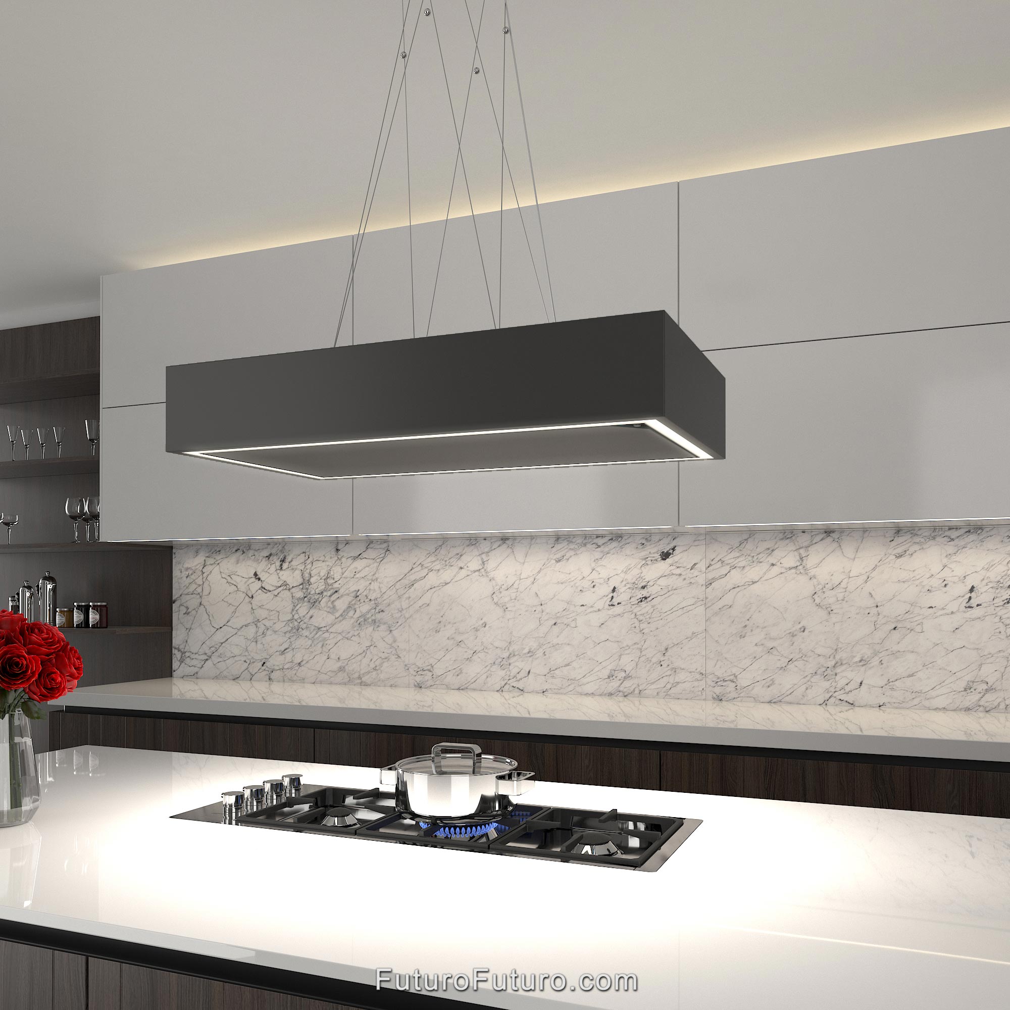 36″ Balance Charcoal Island Range Hood IS36BALANCECHR
