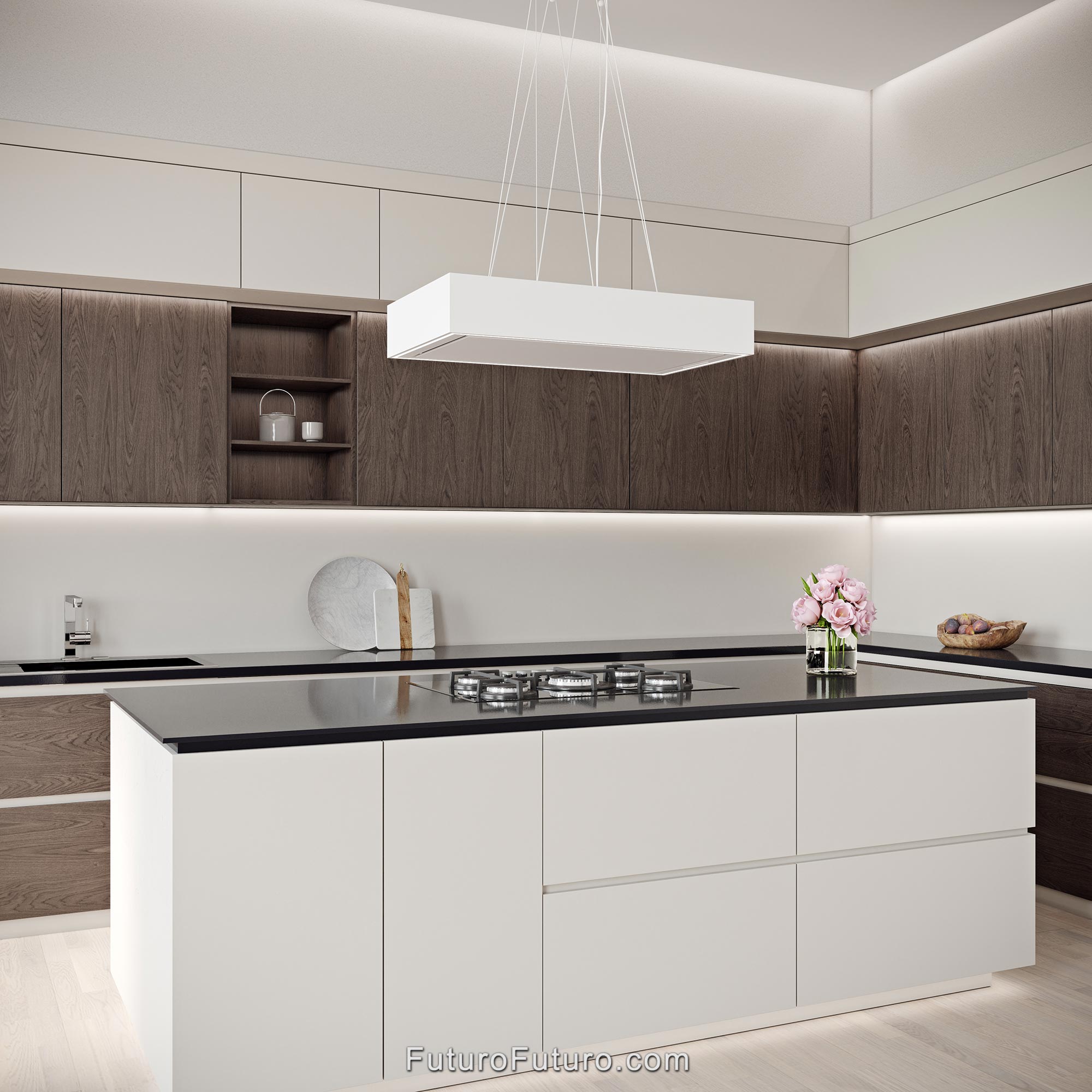 36″ Balance White Island Range Hood IS36BALANCEWHT