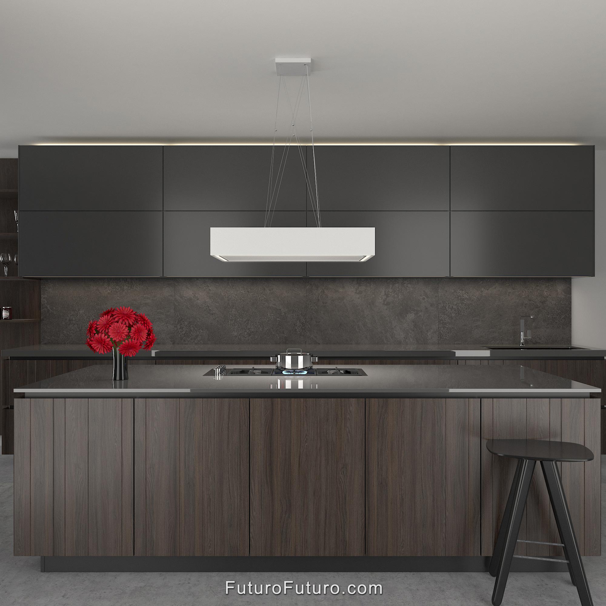 36″ Balance White Island Range Hood IS36BALANCEWHT