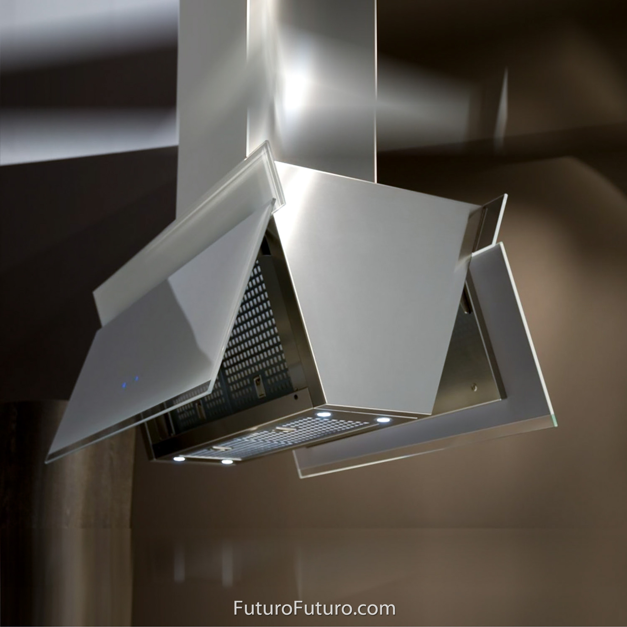 36″ Gullwing White Island Range Hood IS36GULLWINGWHT