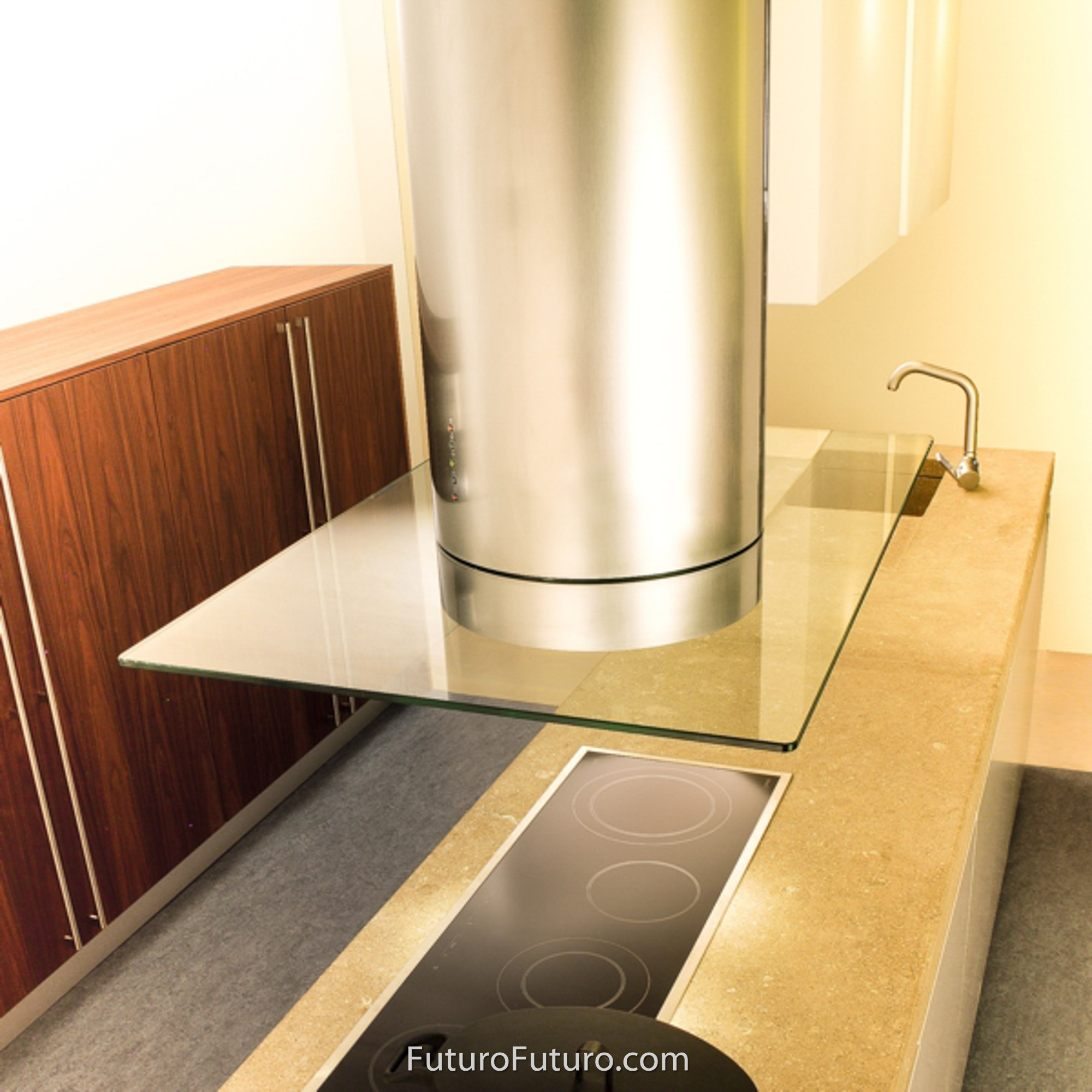 36″ Jupiter Glass Island Range Hood IS36JUPITERGLS