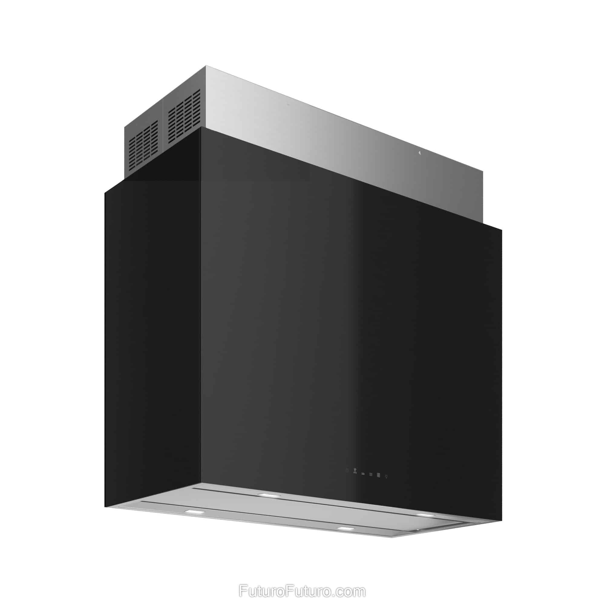 36″ Lombardy Black Island Range Hood IS36LOMBARDYBLK